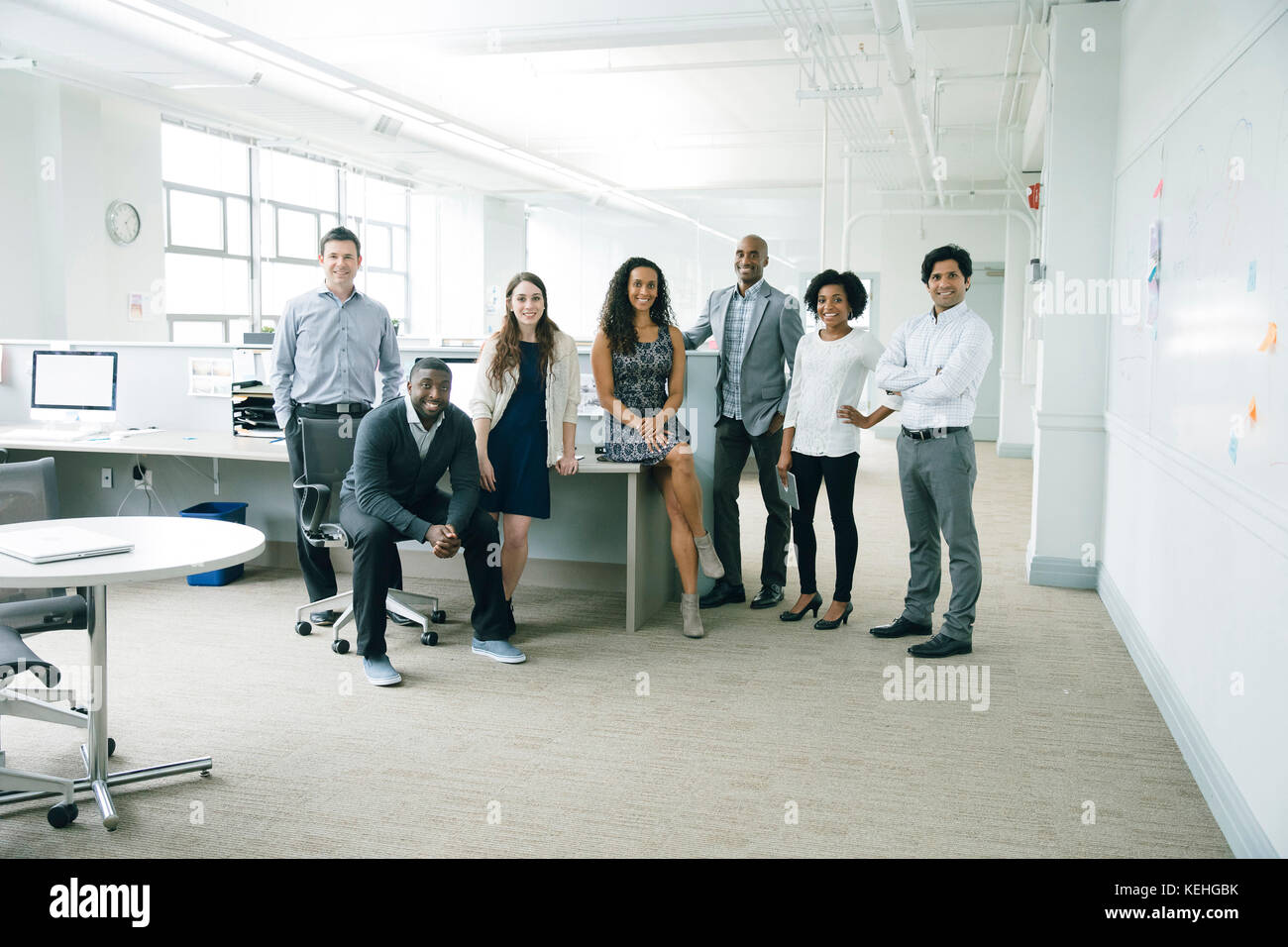 Portrait of business people in office Stock Photo
