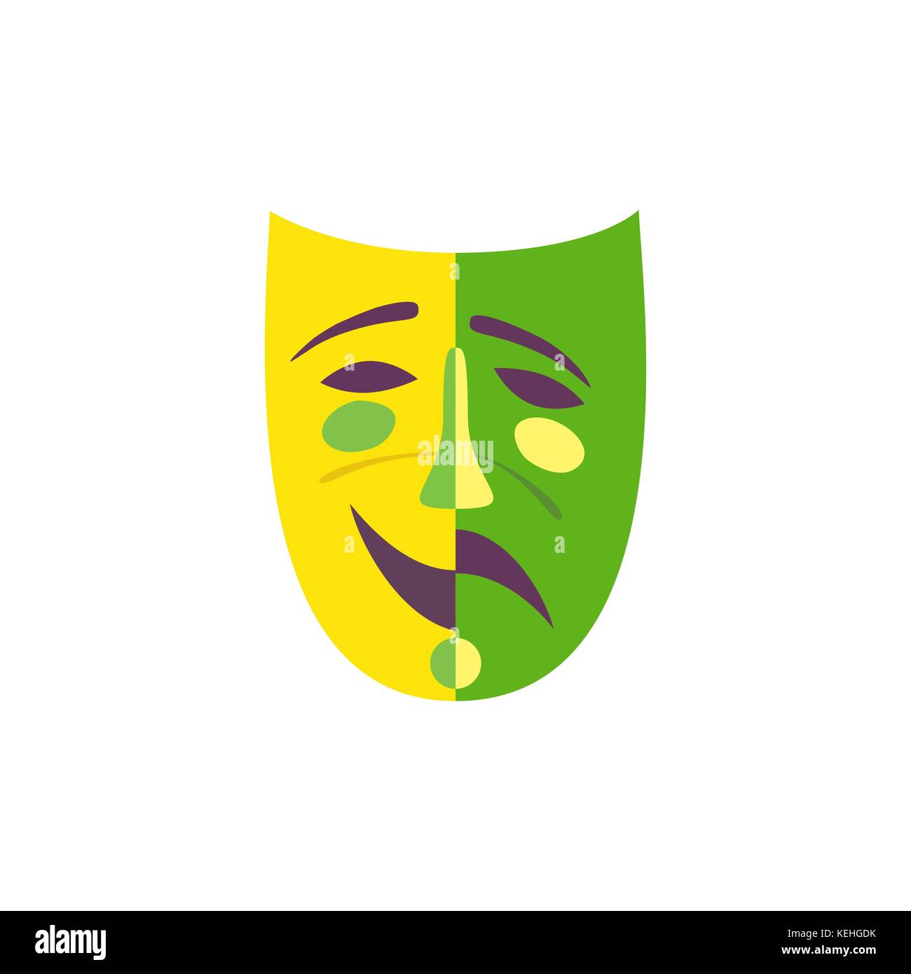 Carnival mask icon concept Stock Vector
