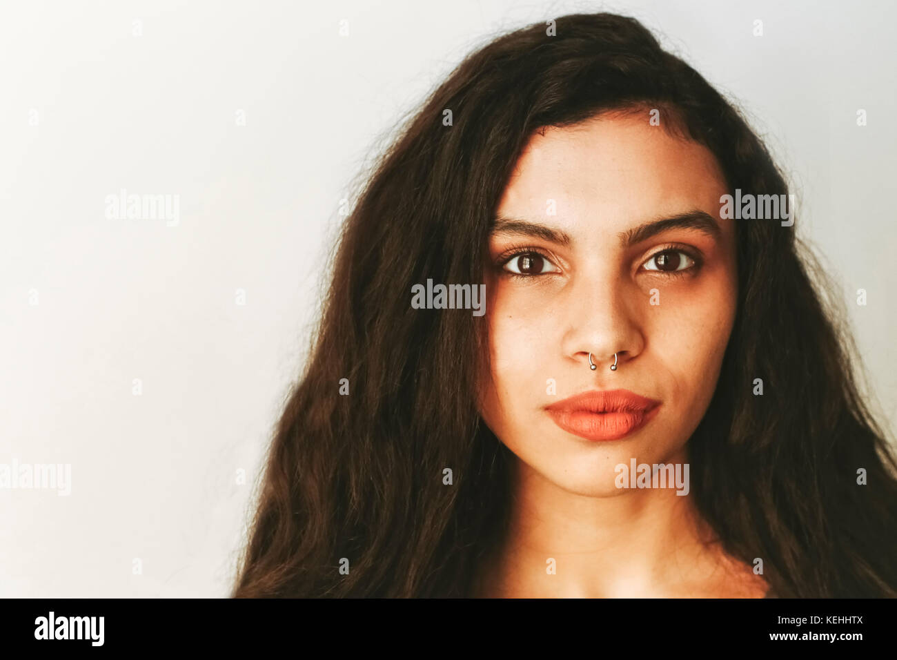 Woman nose ring hires stock photography and images Alamy