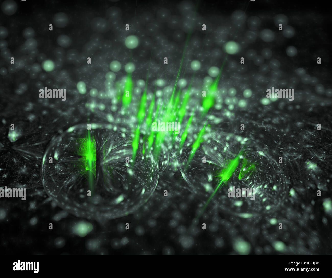A rare celestial event showing the release of energy from a rare star