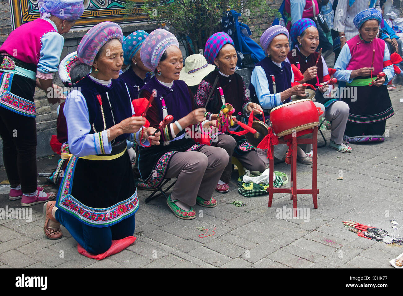 Minotities festival in Dali - Yunnan, China. Stock Photo