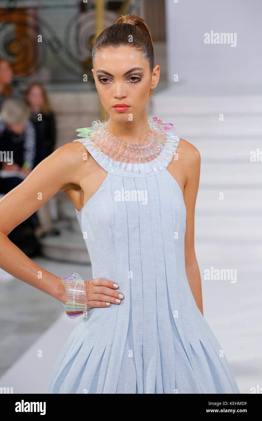 Irish fashion designer Paul Costelloe presenting his new new fashion