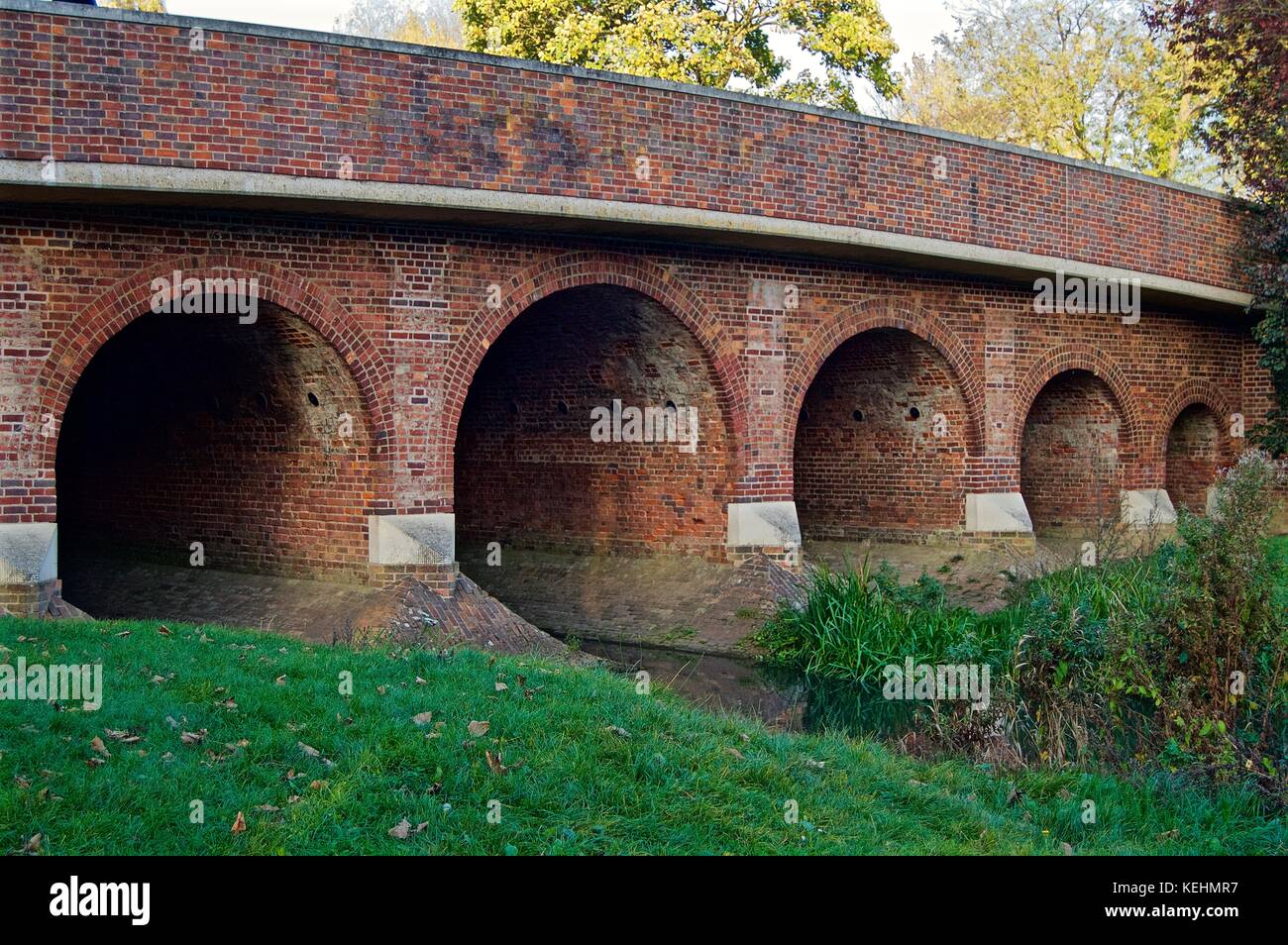 Barnet Road Bridge Over River Colne Near Green Dragon Pub Stock