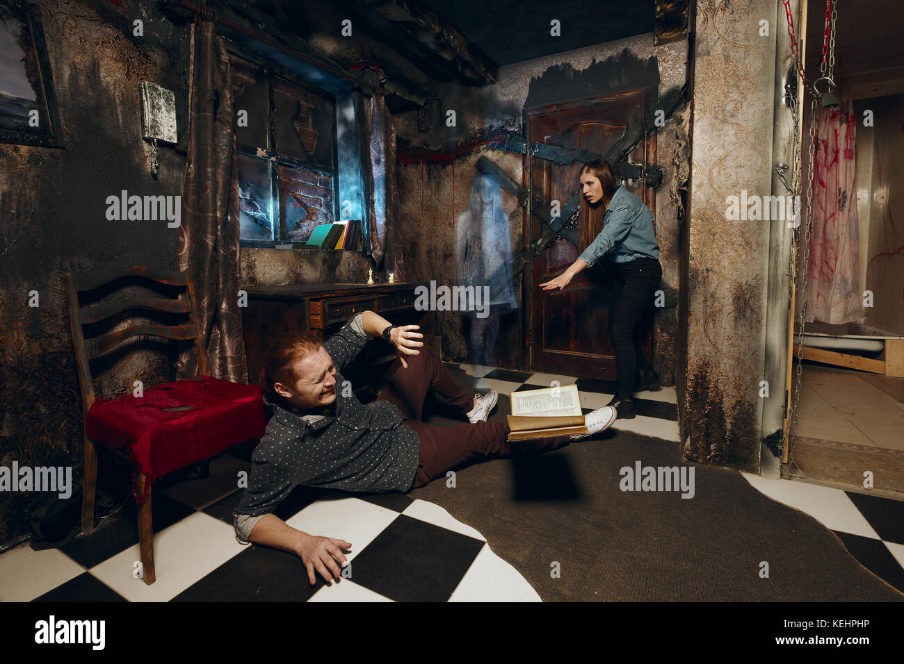 Creepy House Room Ghost Stock Photos Creepy House Room