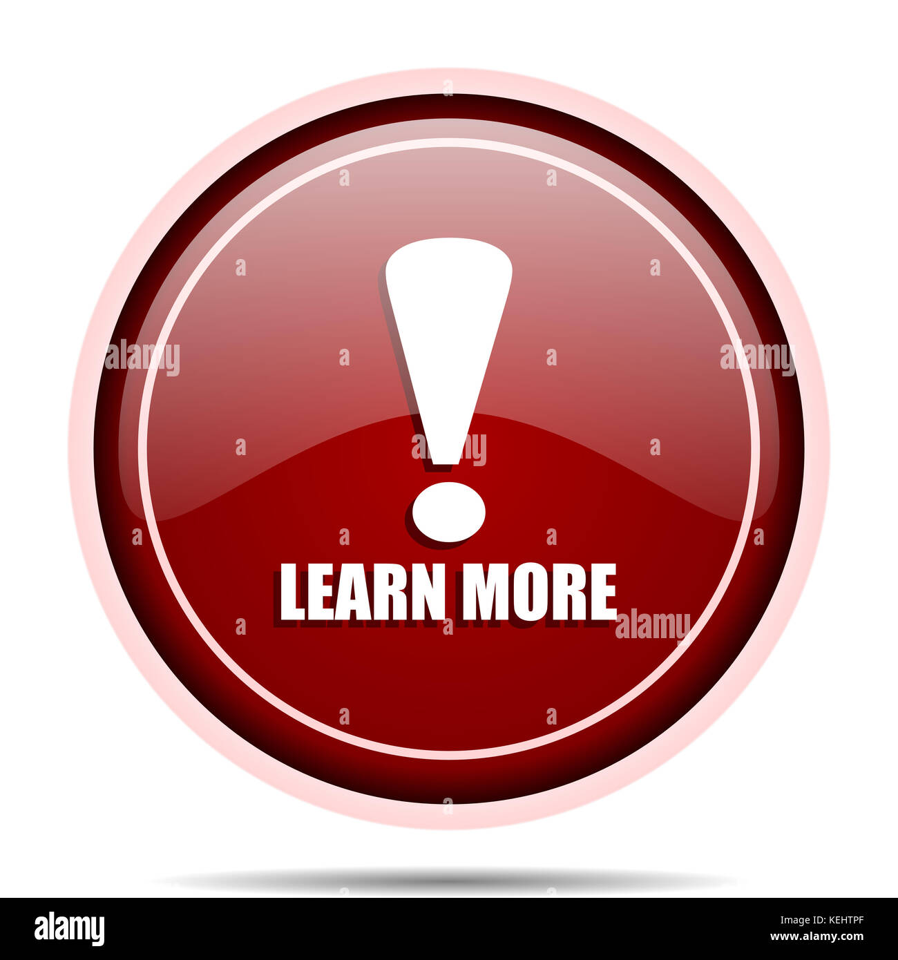 Learn more button red hi-res stock photography and images - Alamy