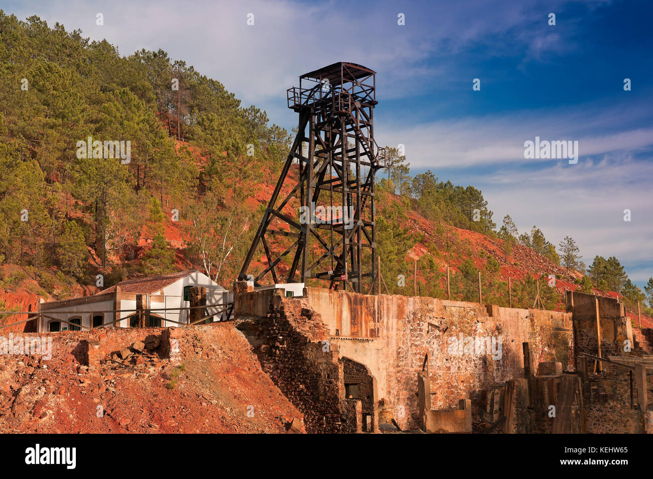 Pena del Hierro Mine, Nerva, El Andevalo region, Huelva province, Region of Andalusia, Spain, Europe Stock Photo