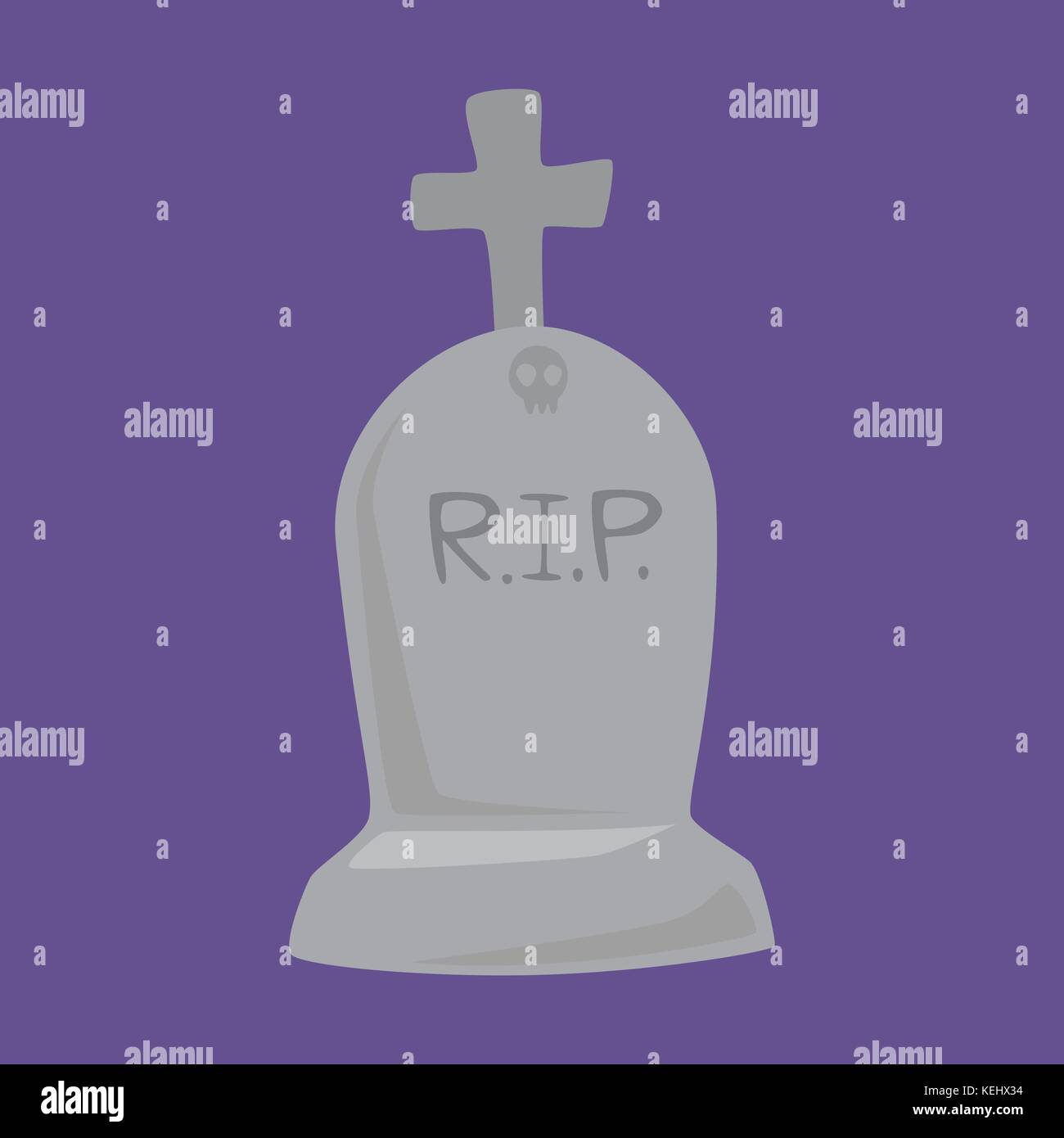Halloween grave on purple background Stock Vector Image & Art - Alamy