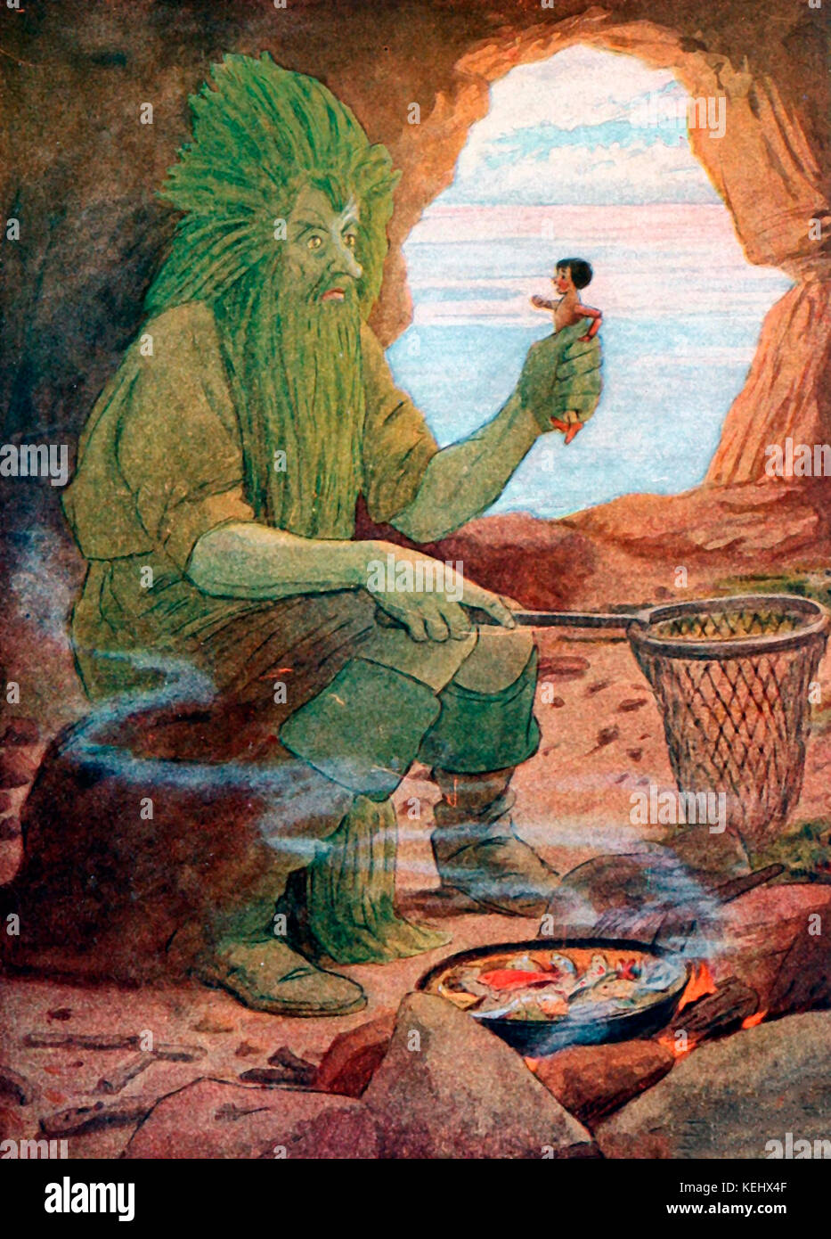 What species of fish is this - Scene from Pinocchio Stock Photo - Alamy, image size:933x1390