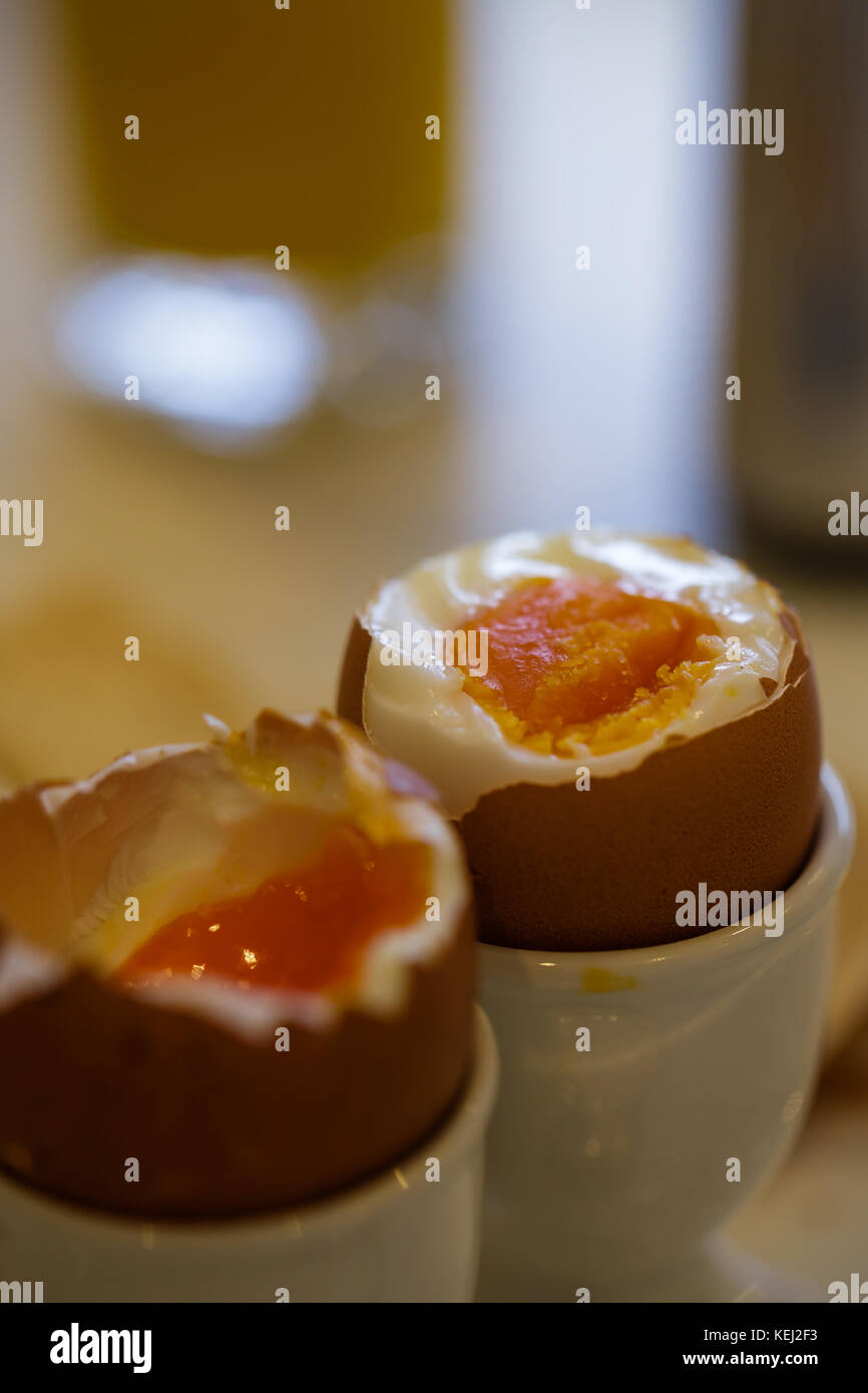 Boiled Egg For Breakfast Stock Photo - Alamy