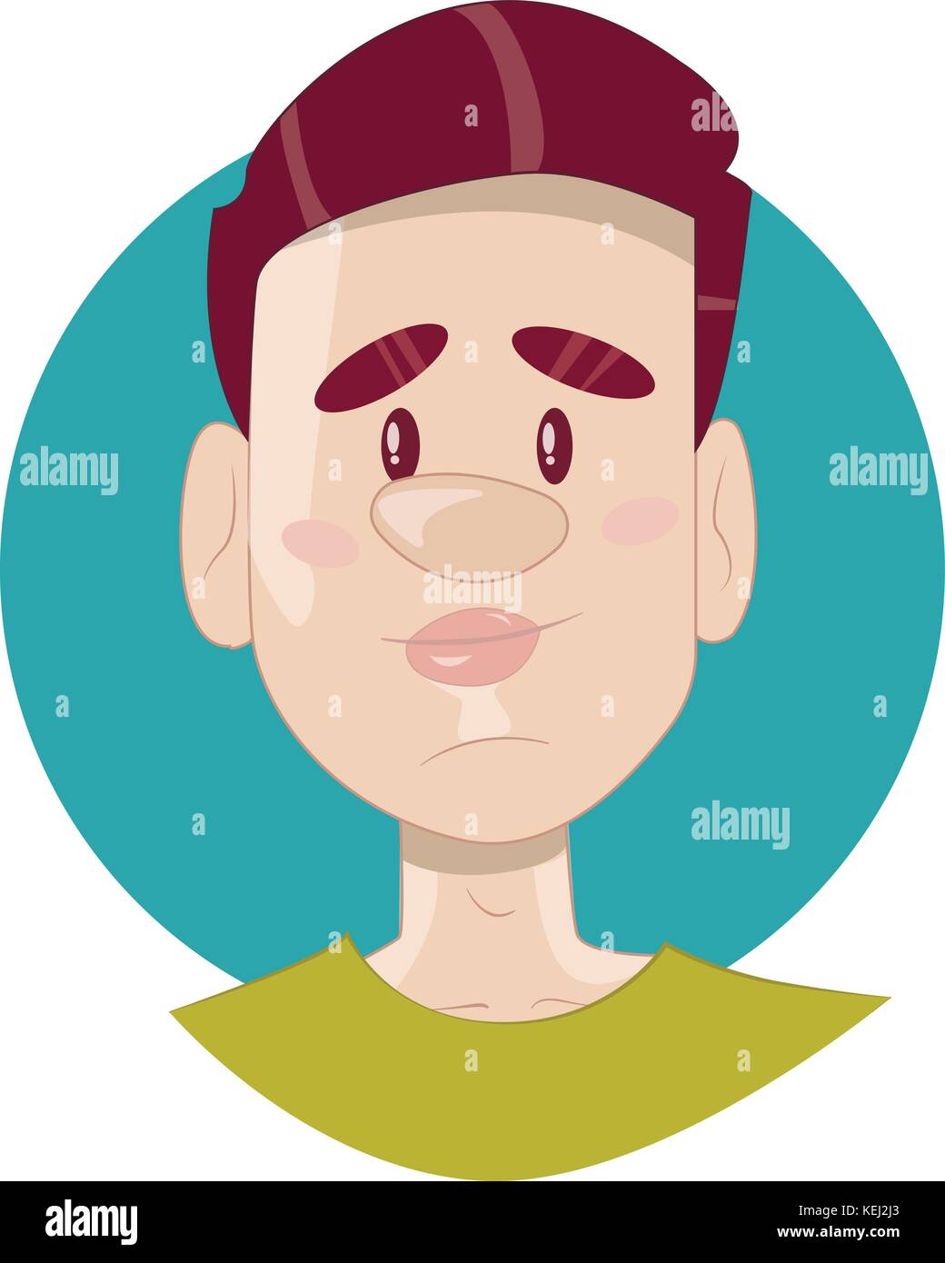 Vector illustration of young man for your design Stock Vector