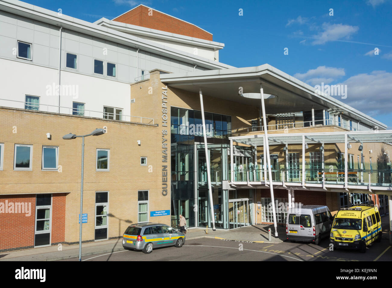 Exterior of Queen Mary's Hospital, Roehampton, LOndon, UK Stock Photo