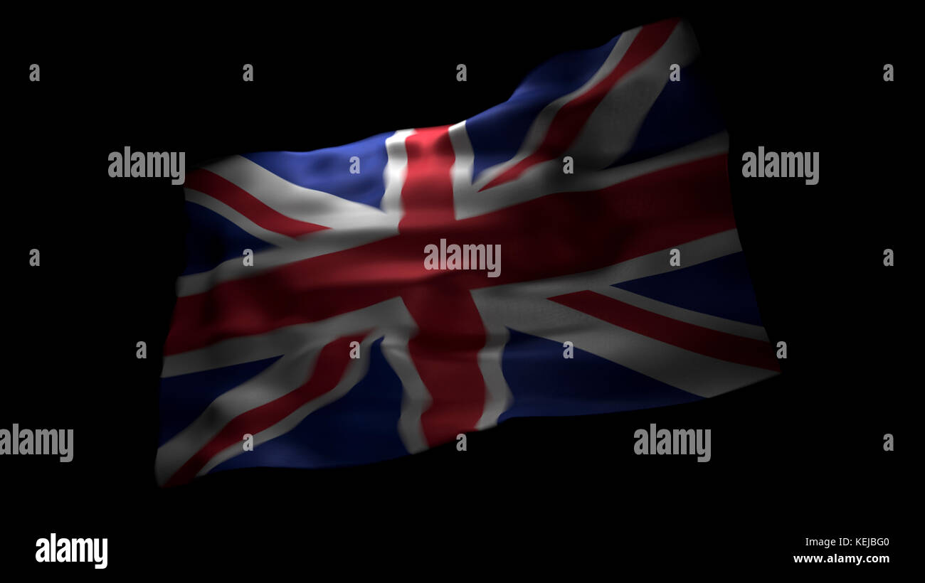 A union jack flag or British flag of Britain or united kingdom Stock Photo
