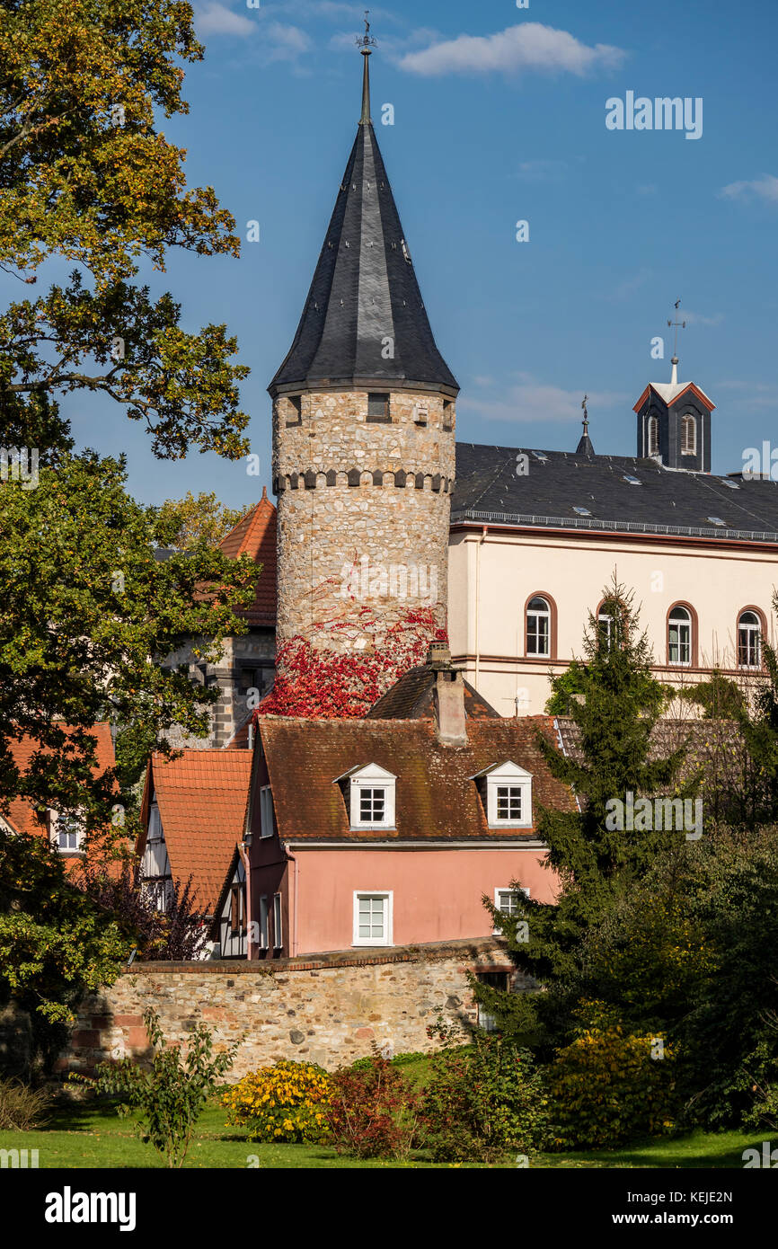 witches tower (Hexenturm) in old town of Bad Homburg vor der Höhe, spa town in Germany Stock Photo