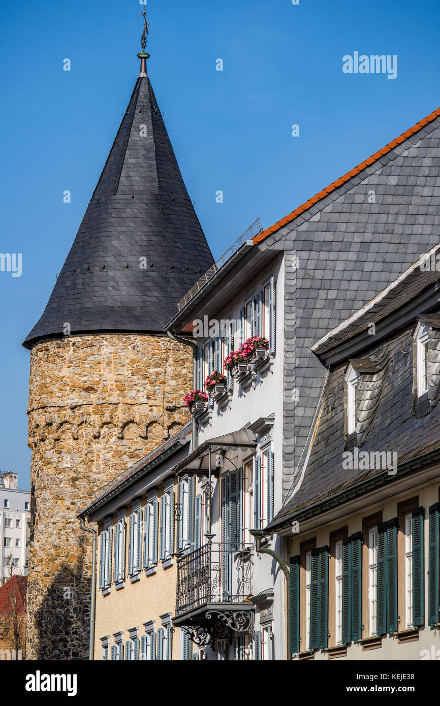 old town scenery in Bad Homburg vor der Höhe, spa town in Germany Stock Photo