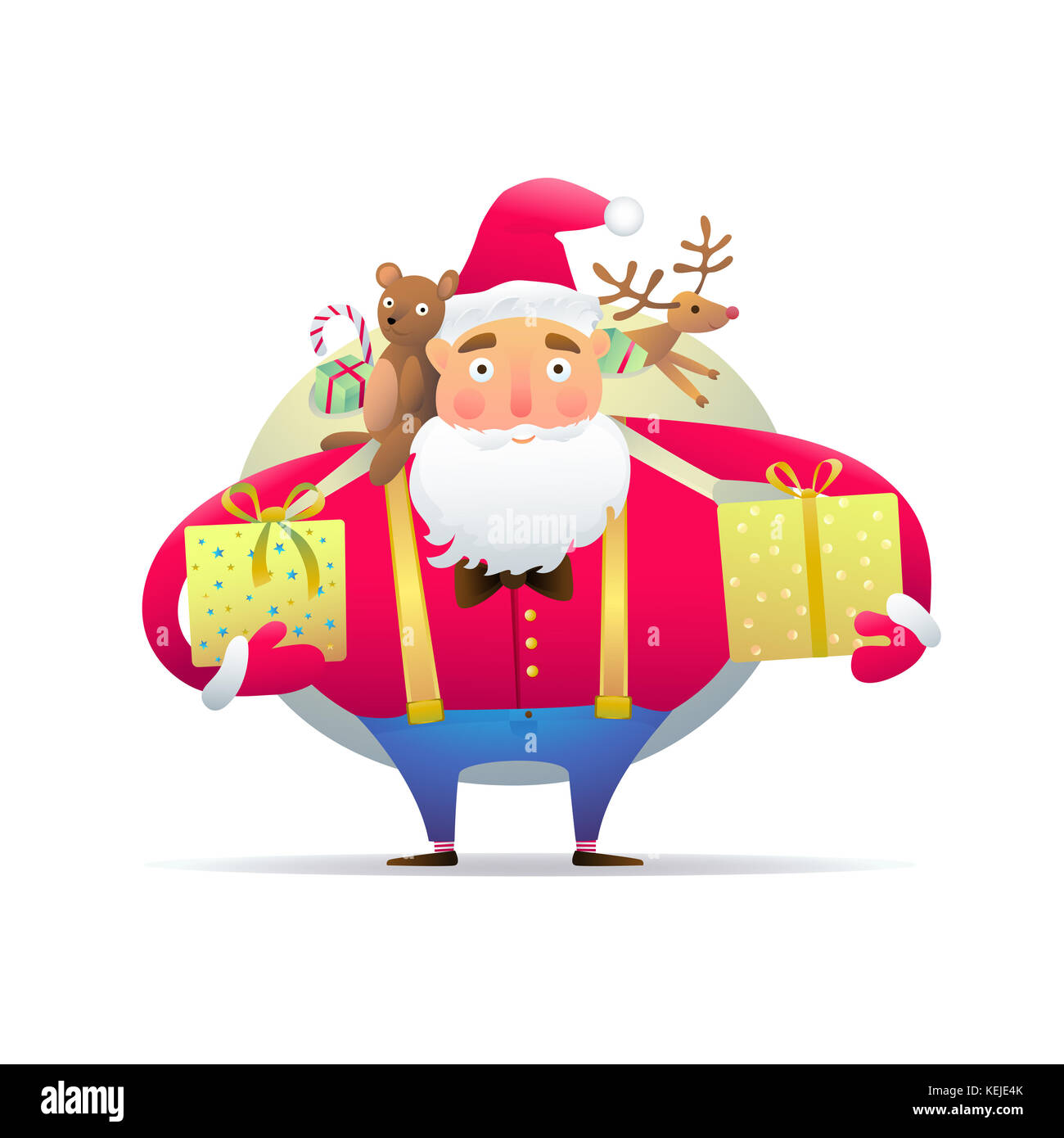 Abstract santa claus Cut Out Stock Images Pictures Alamy