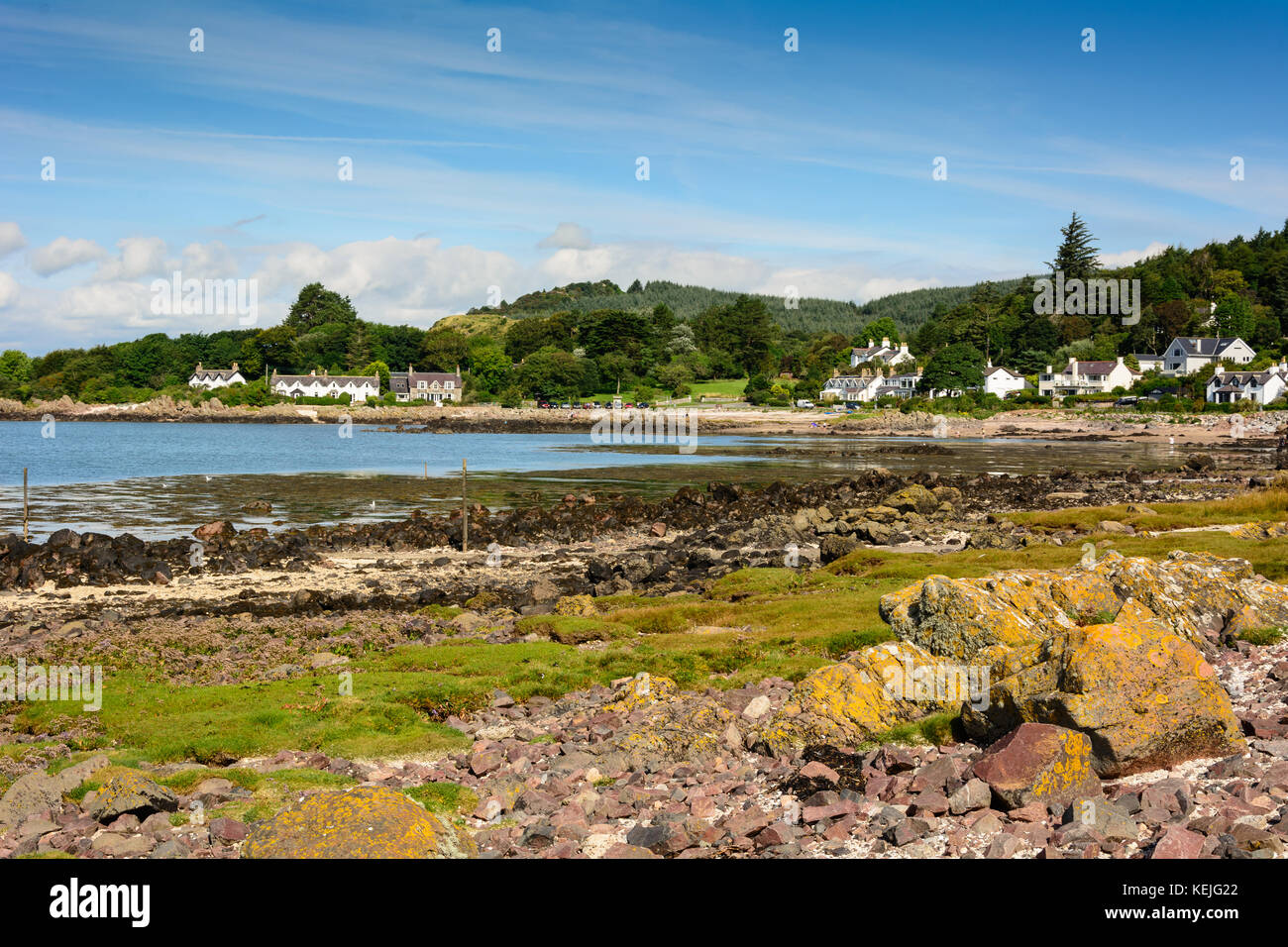 Rockcliffe Village near Dalbeattie on the Solway near Colvend Stock