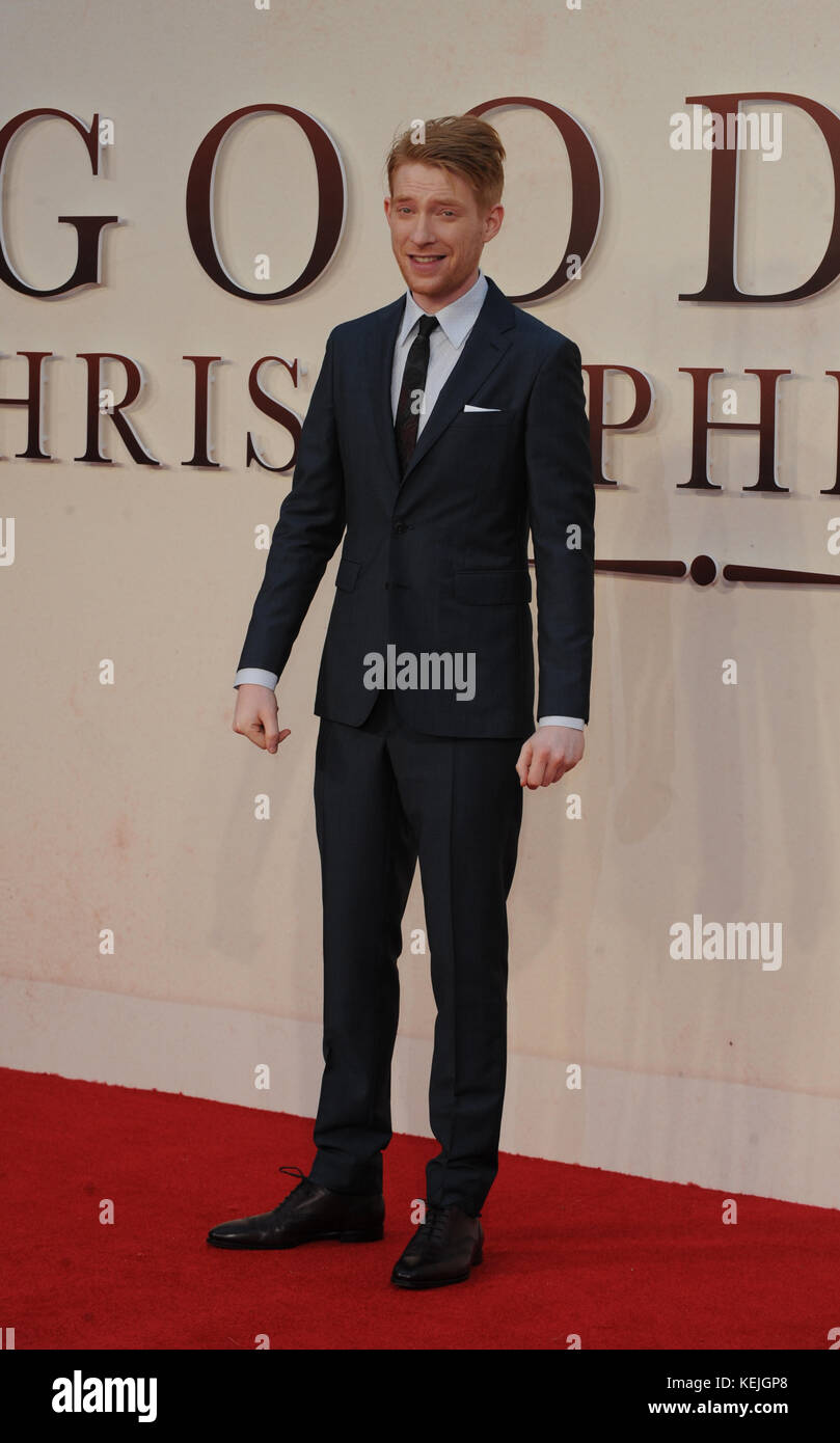 'Goodbye Christopher Robin' World Premiere - Arrivals  Featuring: Domhnall Gleeson Where: London, United Kingdom When: 20 Sep 2017 Credit: WENN.com Stock Photo