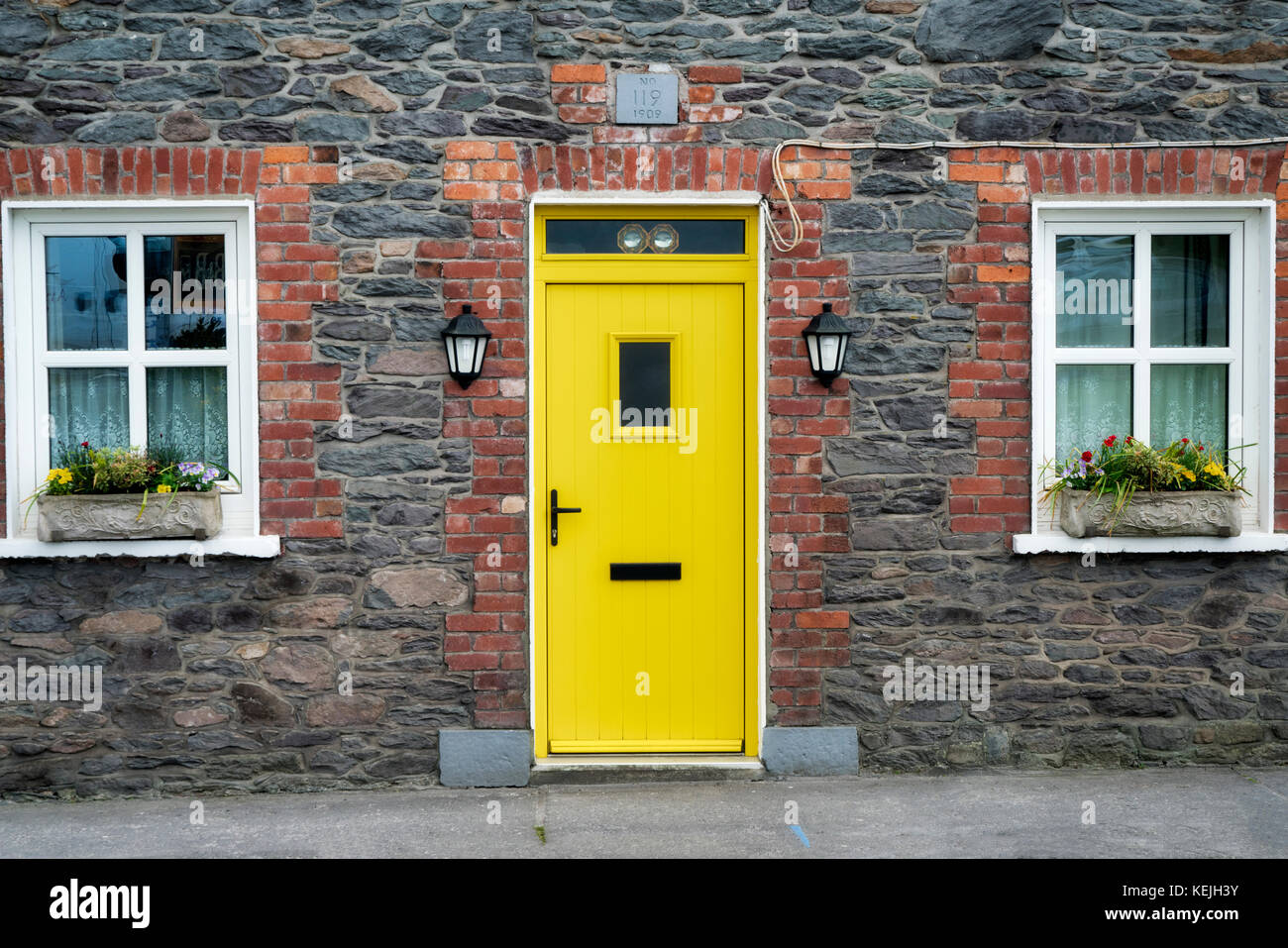 Door of house in Dingle, County Kerry, Ireland Stock Photo