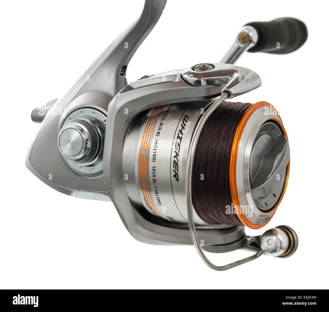 https://c8.alamy.com/comp/KEJK3W/daiwa-whisker-match-coarse-fishing-reel-against-white-background-KEJK3W.jpg