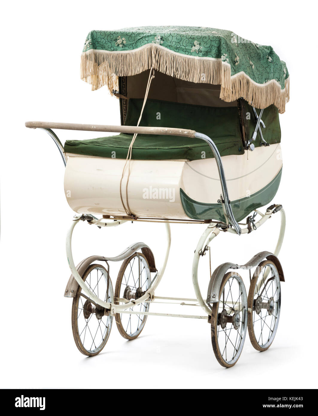 Vintage early 1960's Restmor coach-built carriage pram Stock Photo