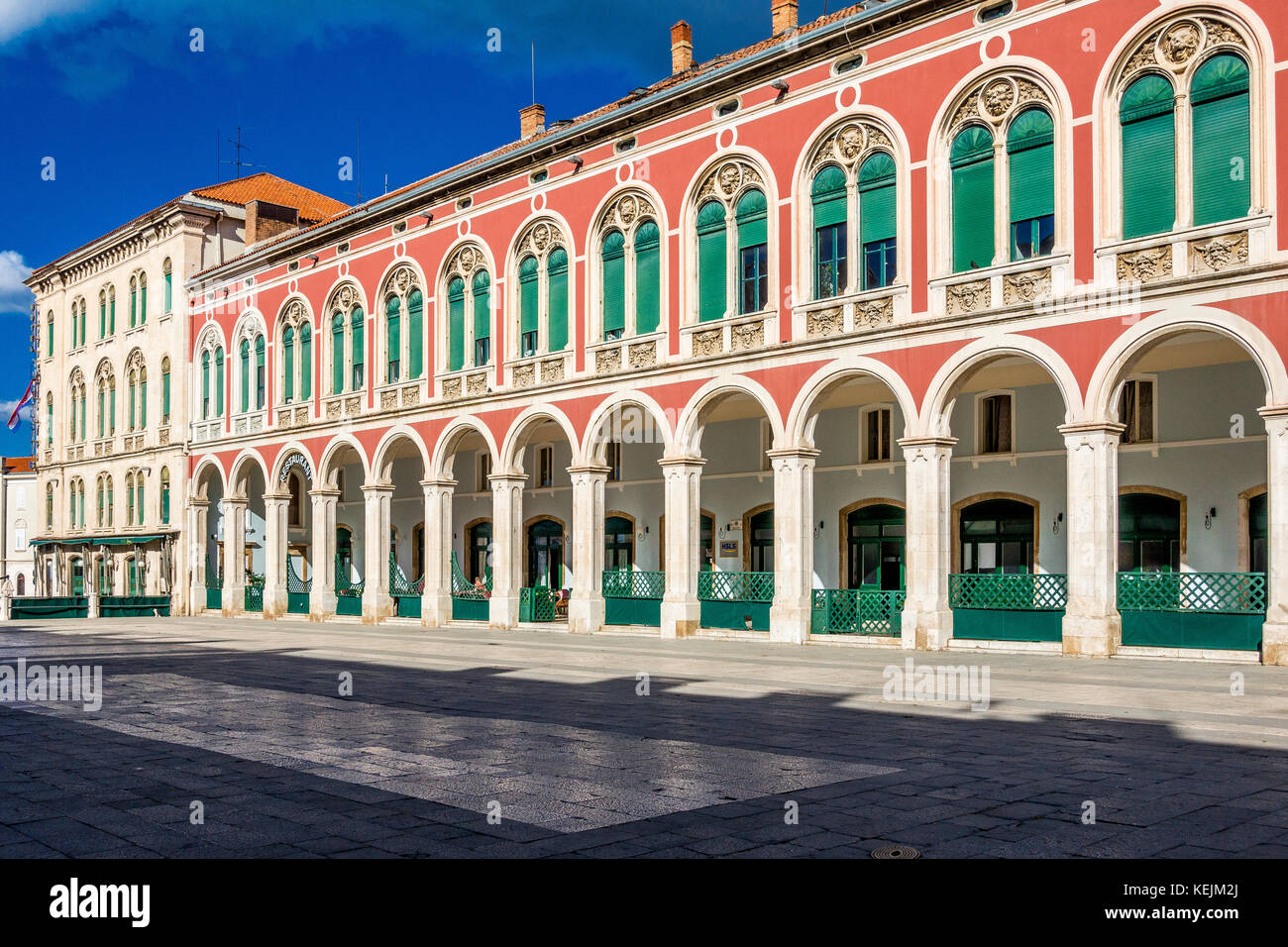 Split in Croatia is a medieval town Stock Photo