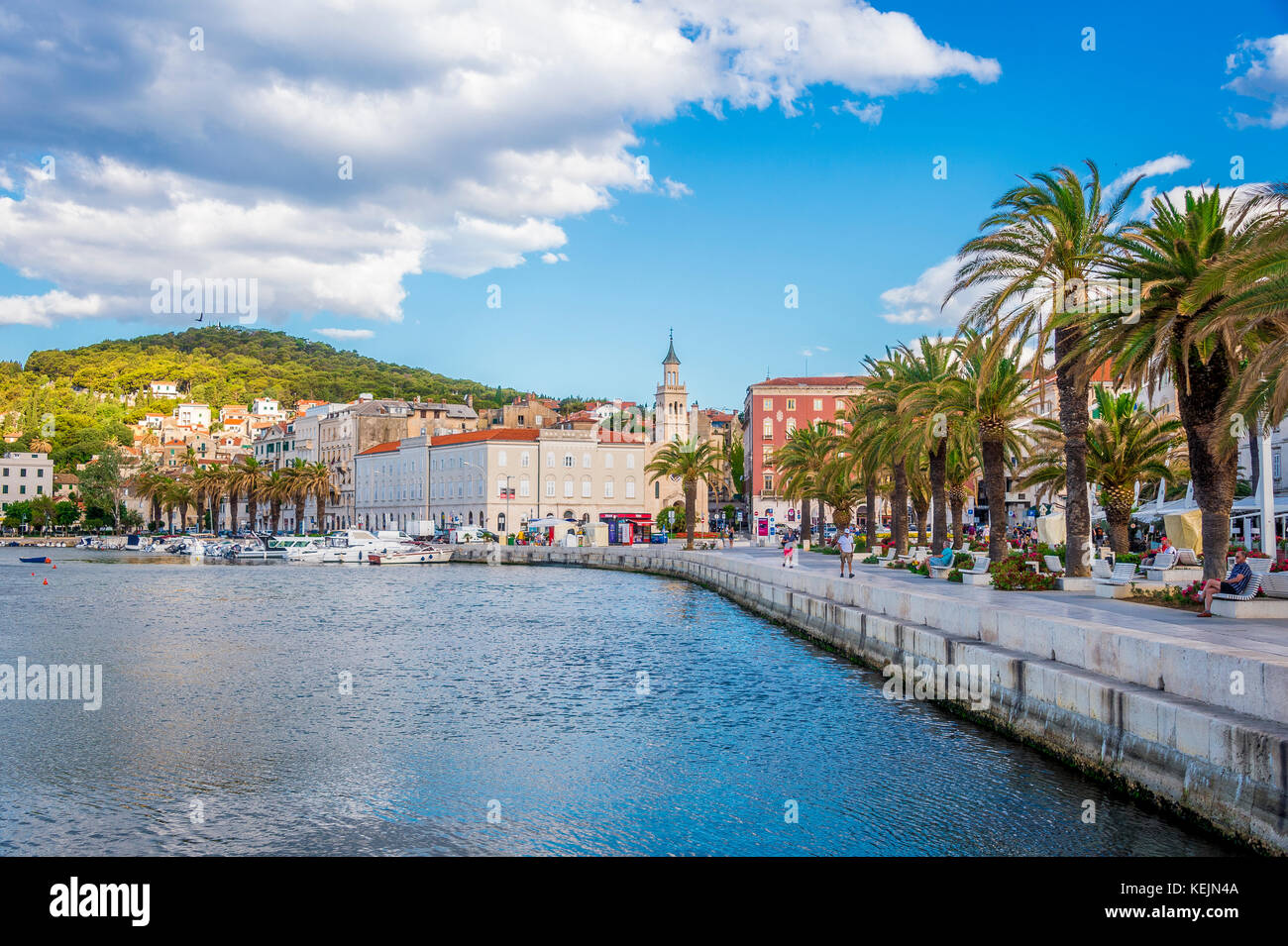 Riva, or waterfront in Split, Croatia Stock Photo Alamy