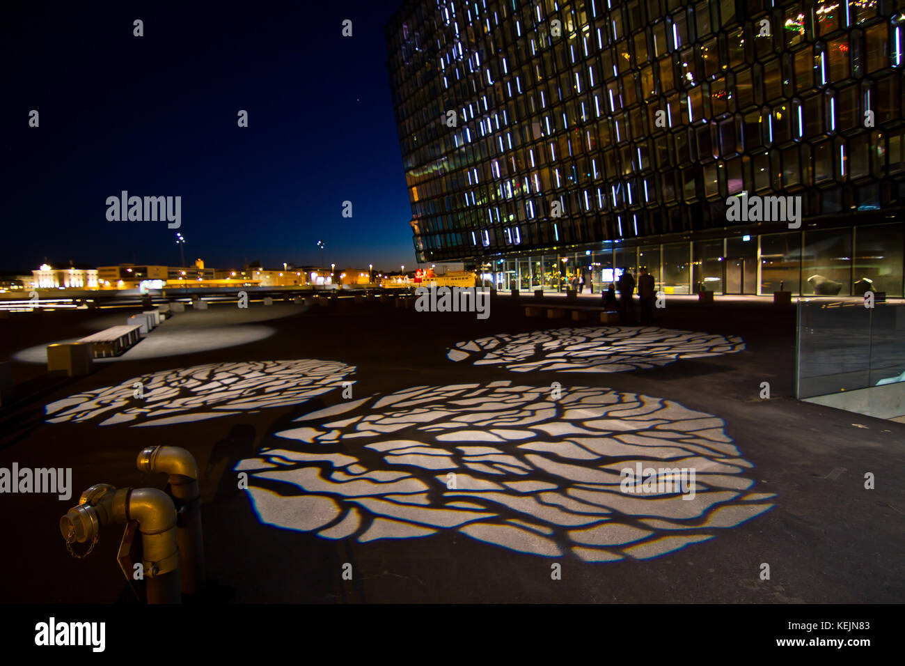 Harpa concert hall and conference center in Reykjavík, Iceland. Stock Photo