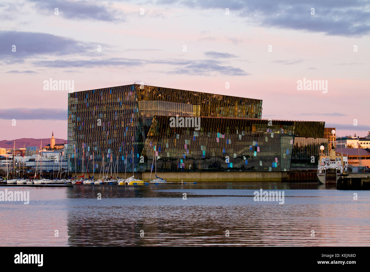 Harpa concert hall and conference center in Reykjavík, Iceland. Stock Photo