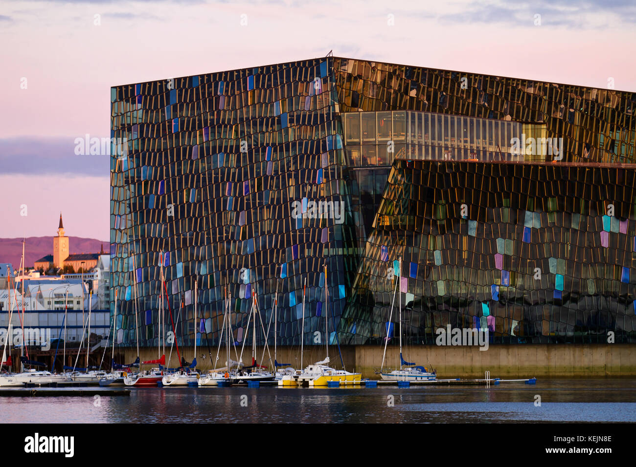 Harpa concert hall and conference center in Reykjavík, Iceland. Stock Photo