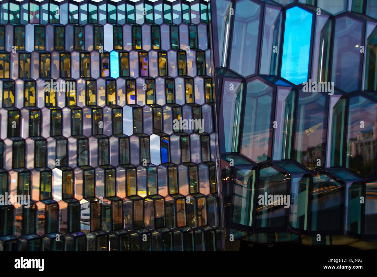 Harpa concert hall and conference center in Reykjavík, Iceland. Stock Photo