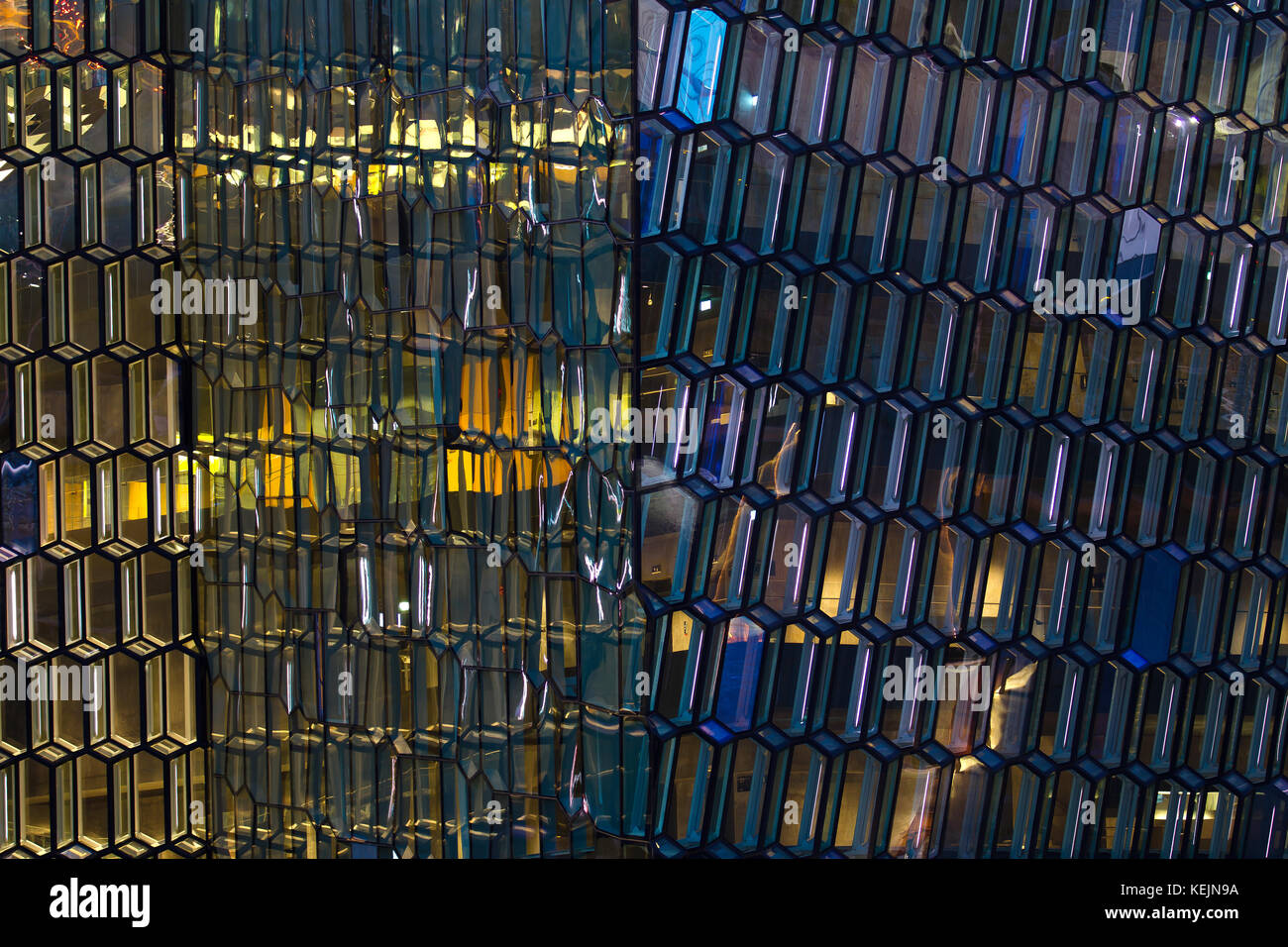 Harpa concert hall and conference center in Reykjavík, Iceland. Stock Photo