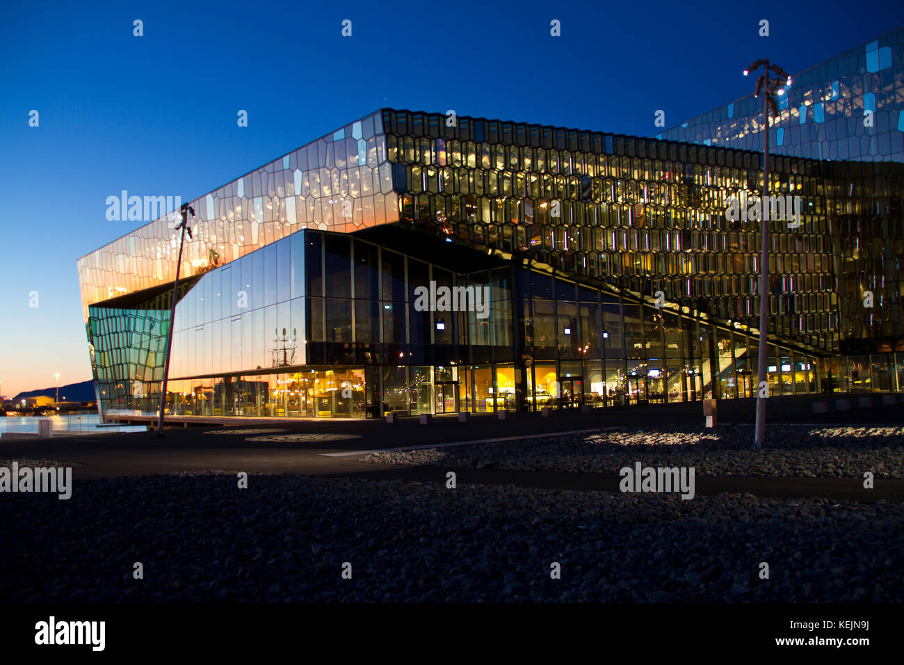 Harpa concert hall and conference center in Reykjavík, Iceland. Stock Photo