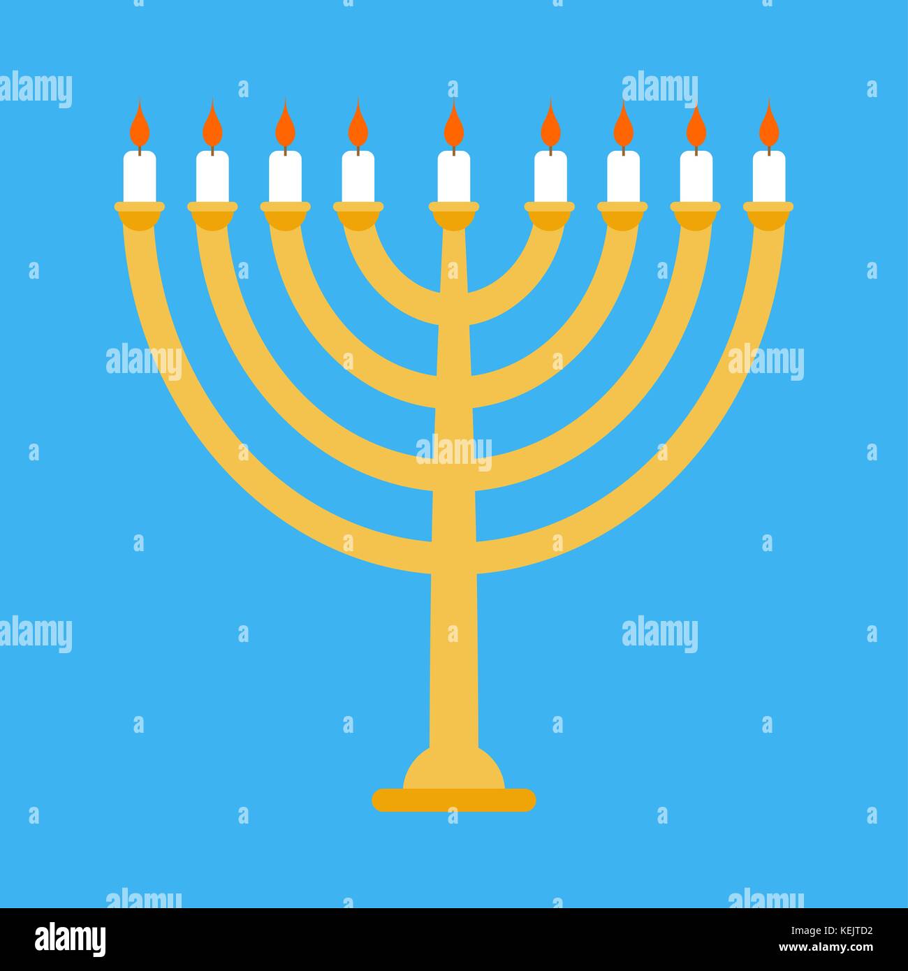 Bronze menorah Stock Vector Images Alamy