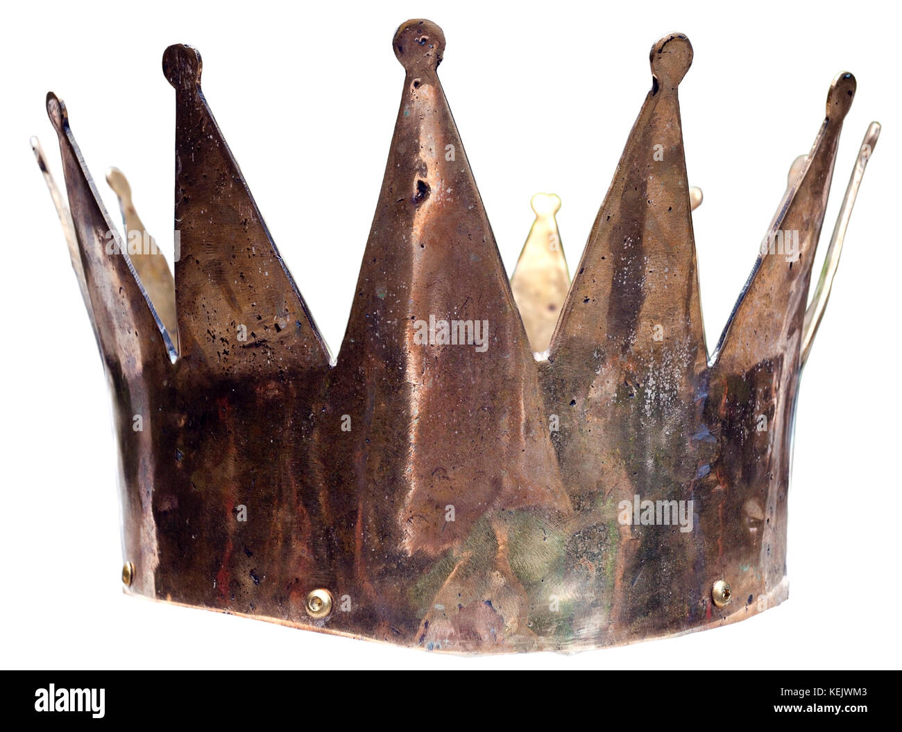 Isolated metal crown Stock Photo - Alamy