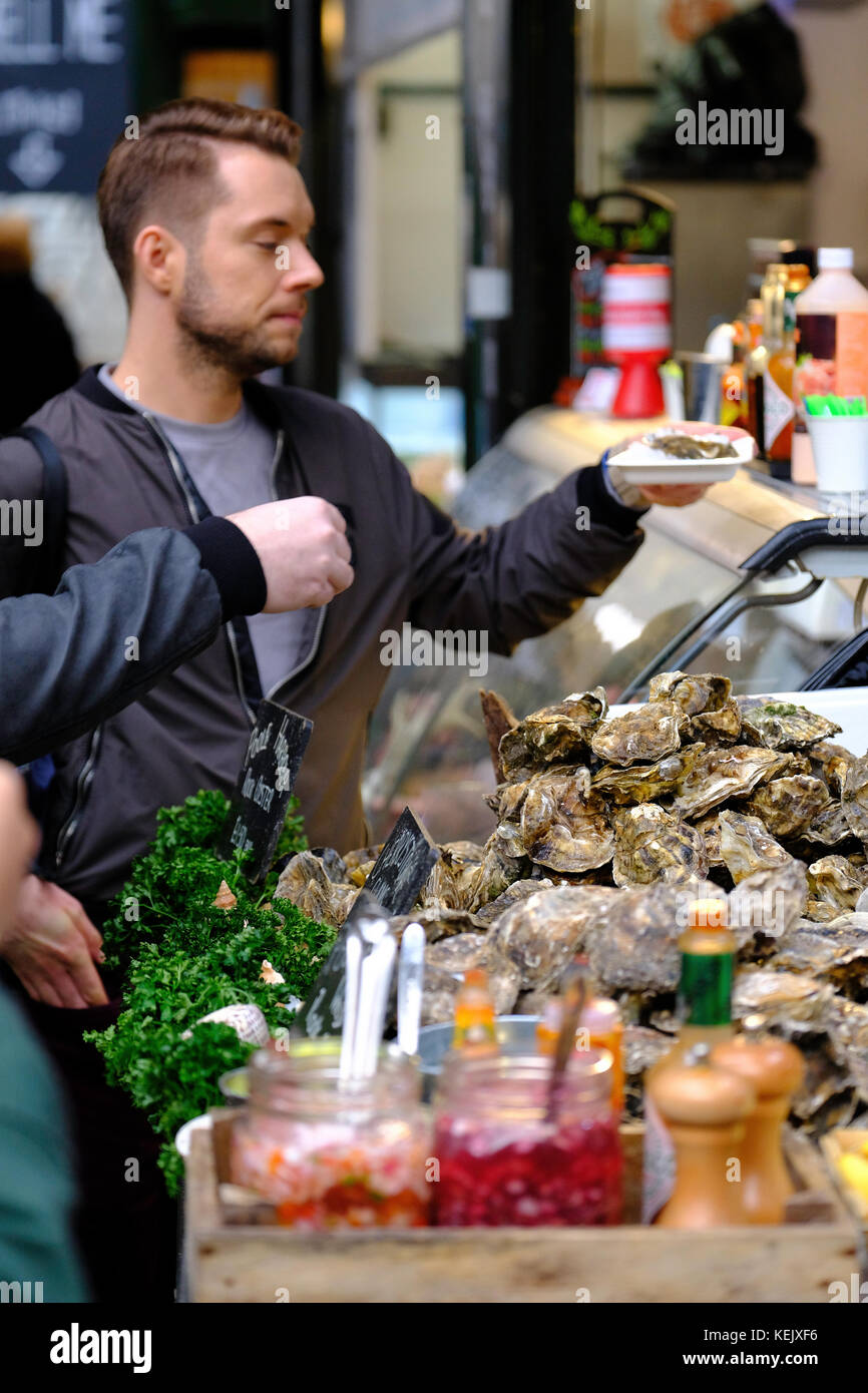 Oyster bar at Borough Market, London, United Kingdom Stock Photo Alamy
