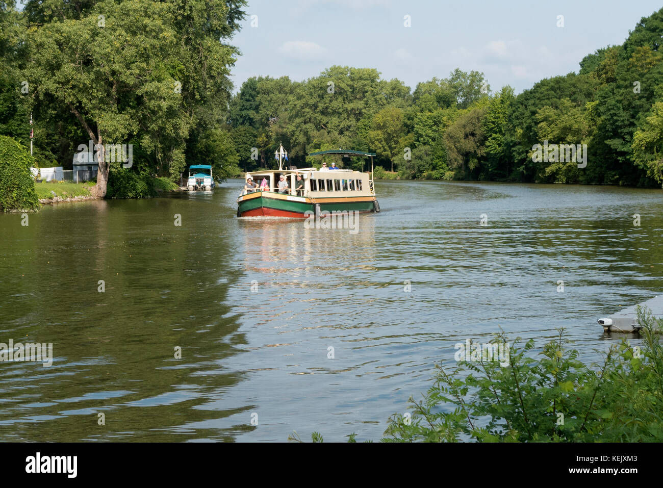 Erie Canal houseboat Stock Photo Alamy