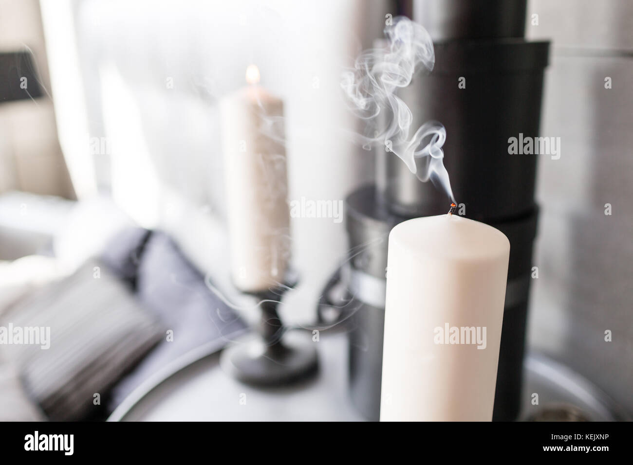 Extinguish Candle Stock Photos & Extinguish Candle Stock Images Alamy