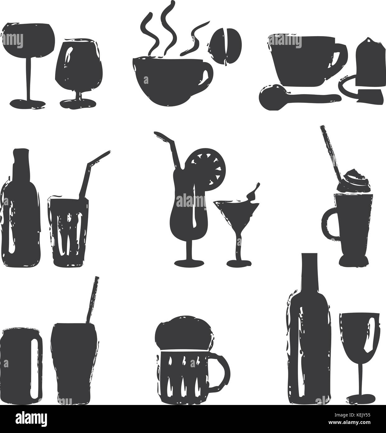 Beverages vector vectors hires stock photography and images Alamy