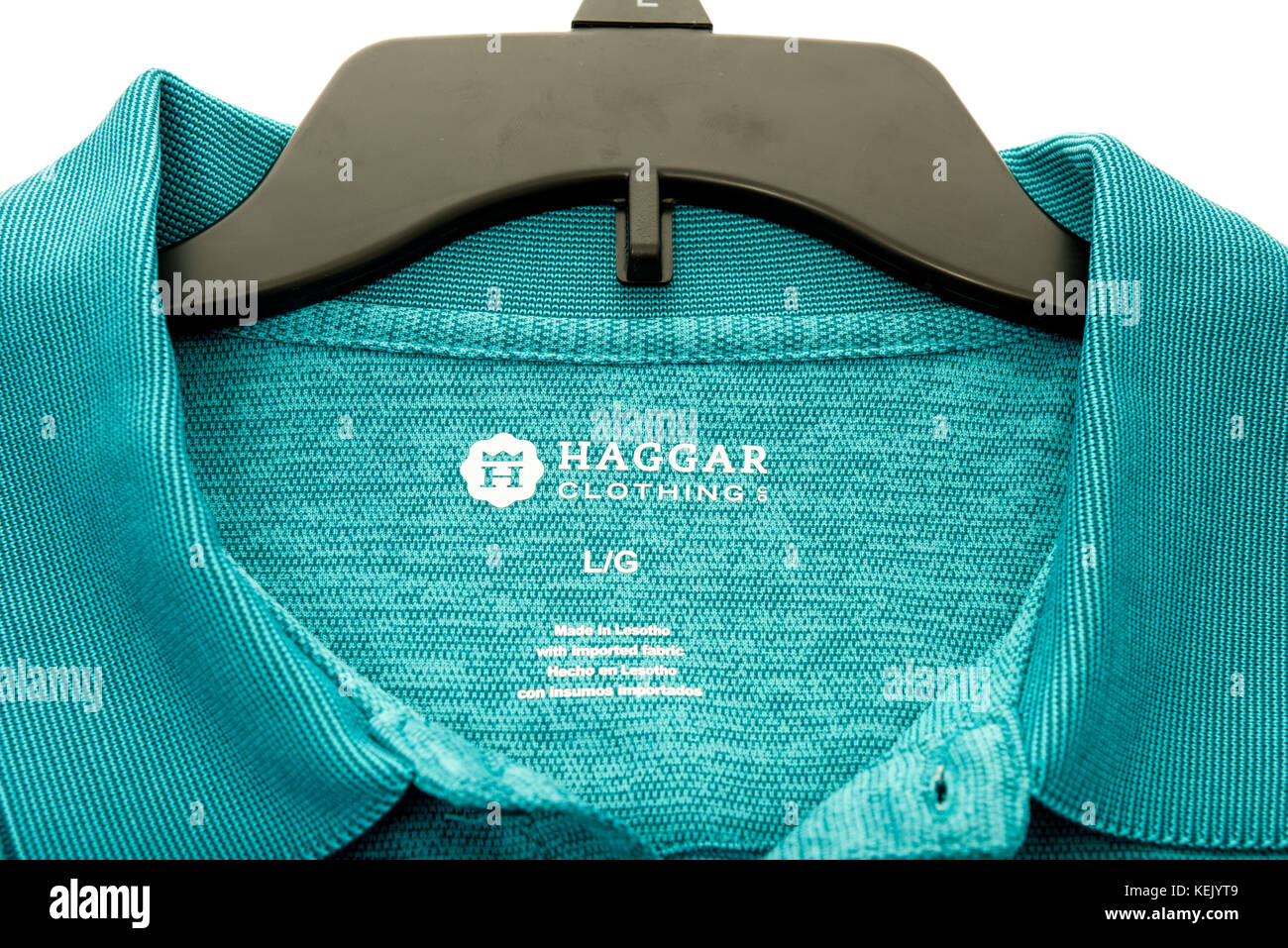 Winneconne, WI - 15 October 2017: A Polo shirt featuring Haggar clothing on  an isolated background Stock Photo - Alamy