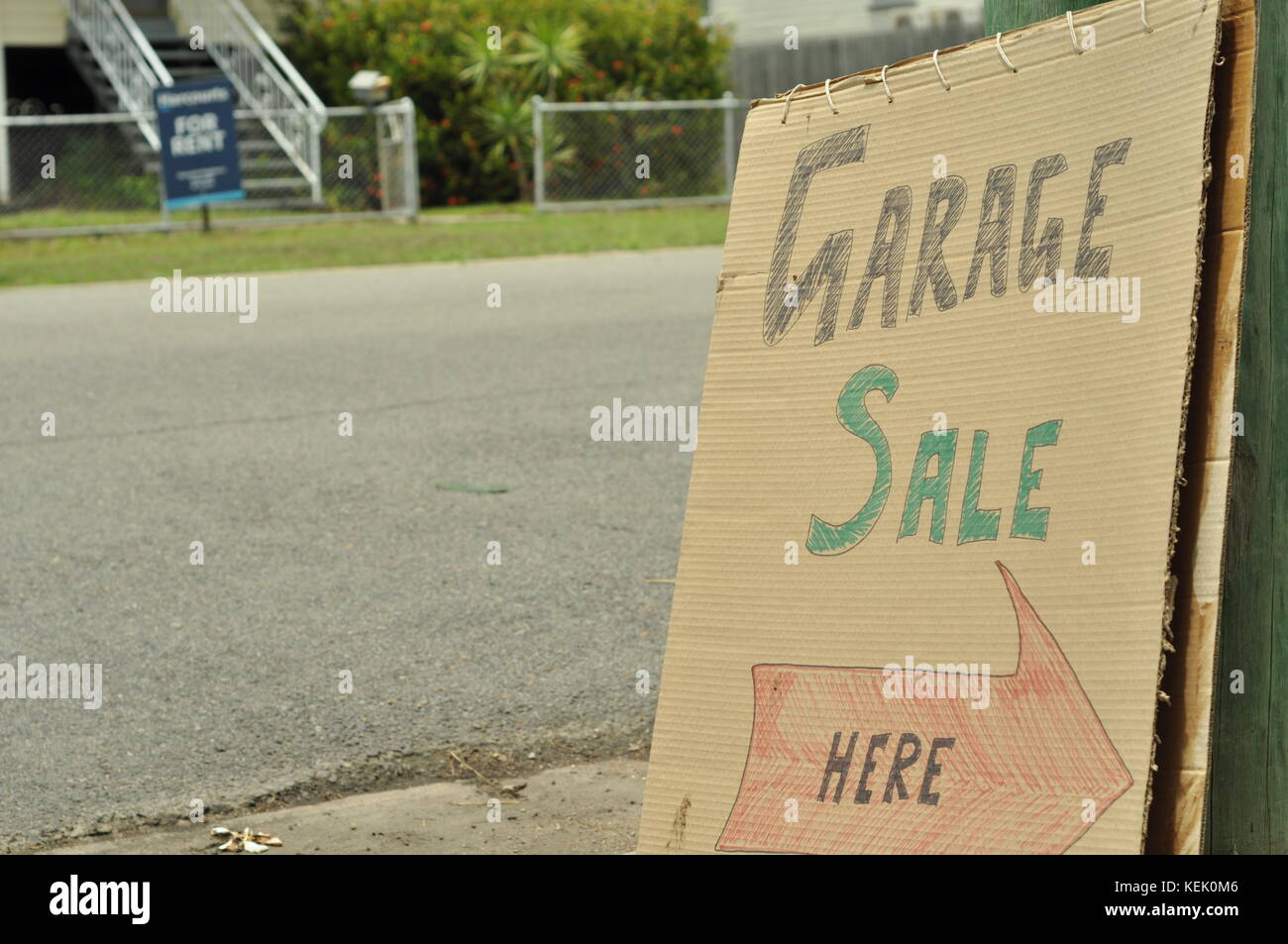 Garage sale sign during the Garage sale trail, Townsville, Queensland