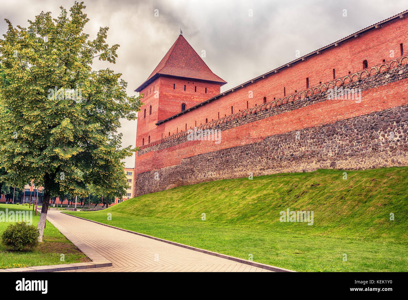 Belarus: Lida, Lyda castle Stock Photo