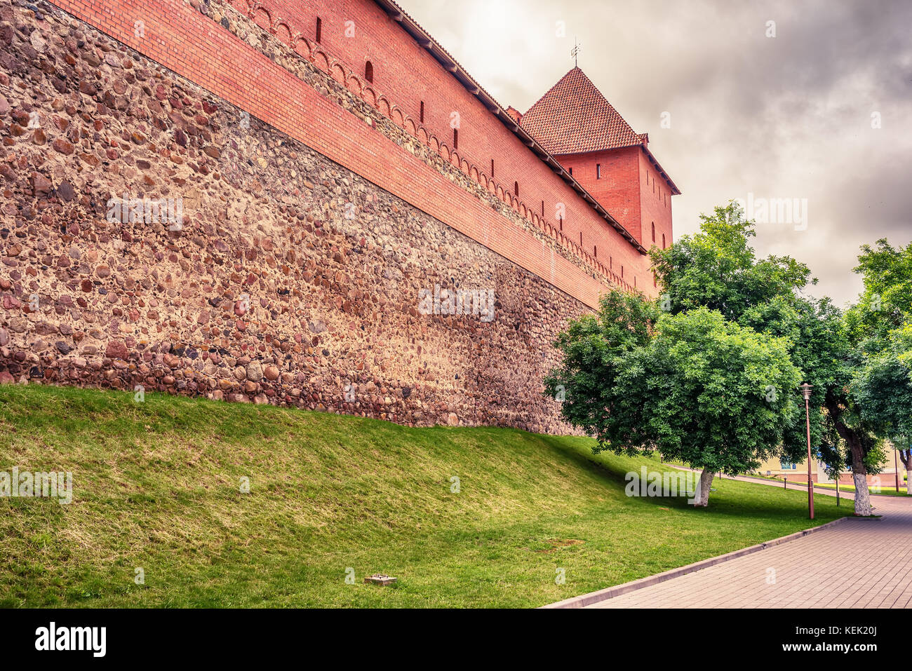 Belarus: Lida, Lyda castle Stock Photo