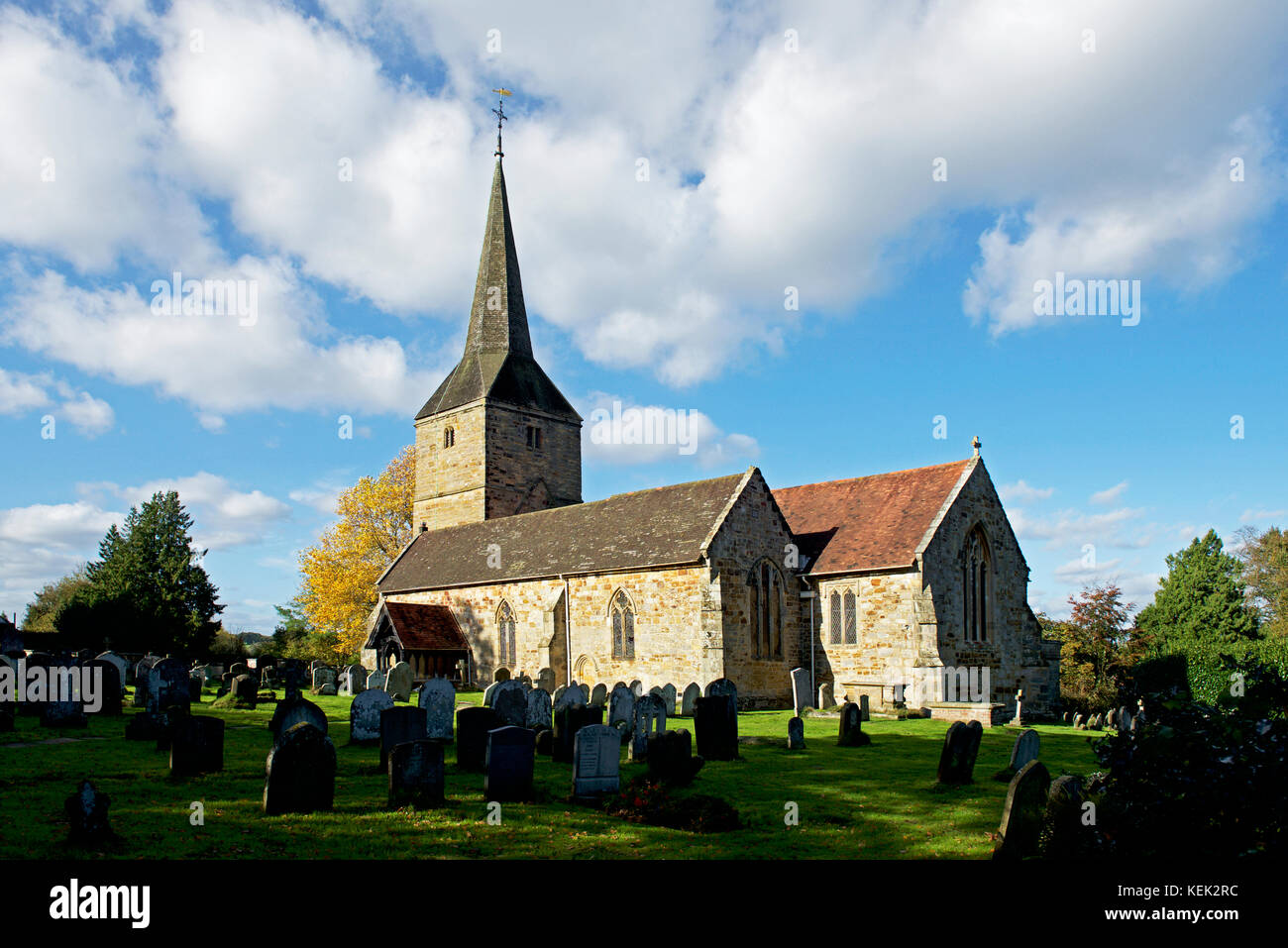 The Church of St Andrew and St Mary the Virgin, Fletching, East Sussex, England UK Stock Photo
