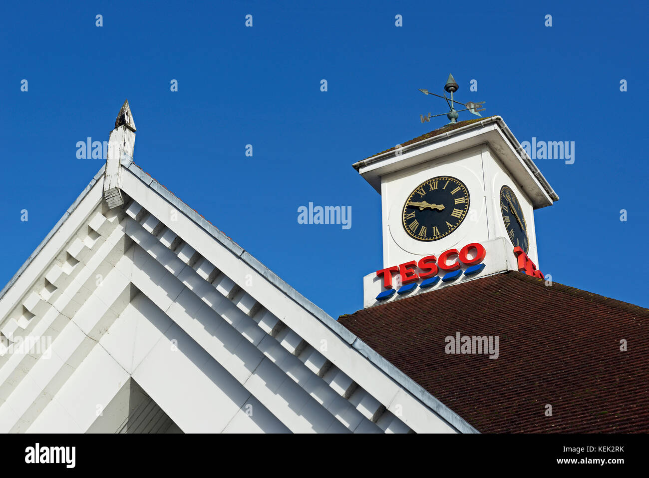 Tesco clock tower hires stock photography and images Alamy