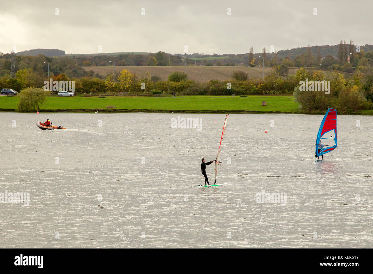Wakefield. 21st Oct, 2017. UK Weather. Pugneys Watersports Centre and