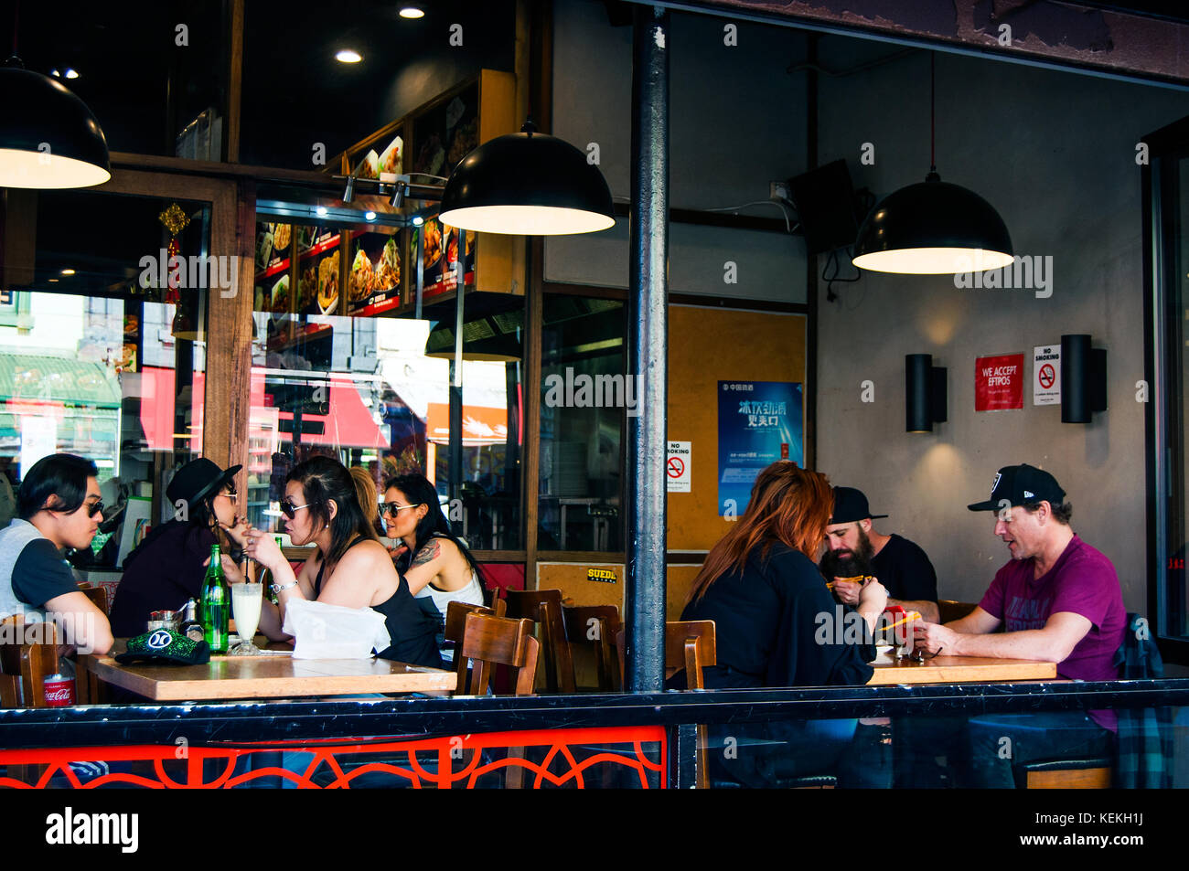 Dining, Brunswick Street, Fitzroy, Victoria, Australia Stock Photo Alamy