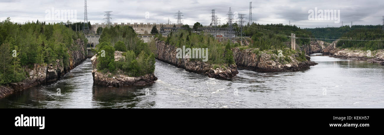 Quebec, Canada, Manic-1, power, electric, hydro, station Stock Photo