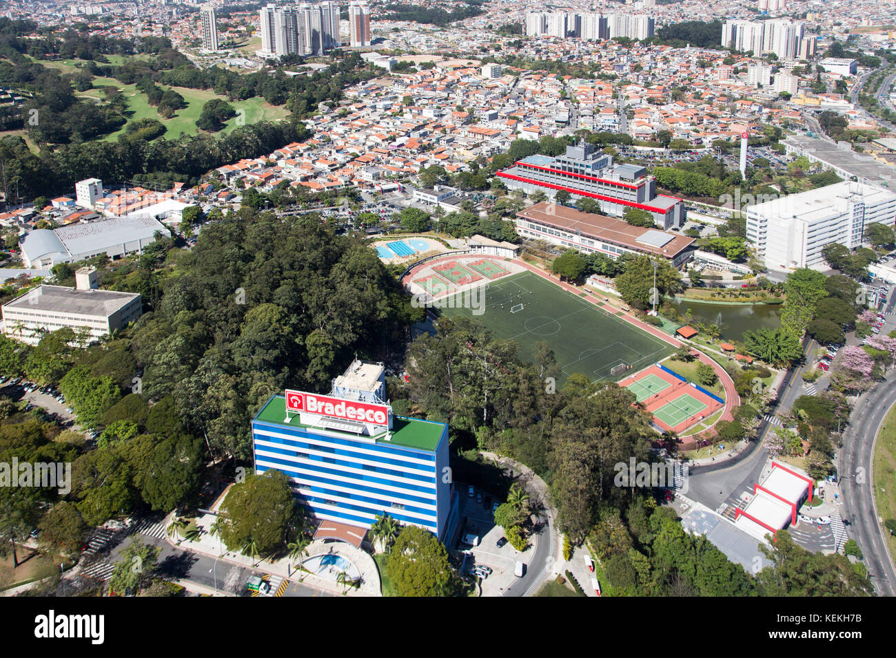 aerial view of Cidade de Deus, at Osasco City - Brazil Stock Photo