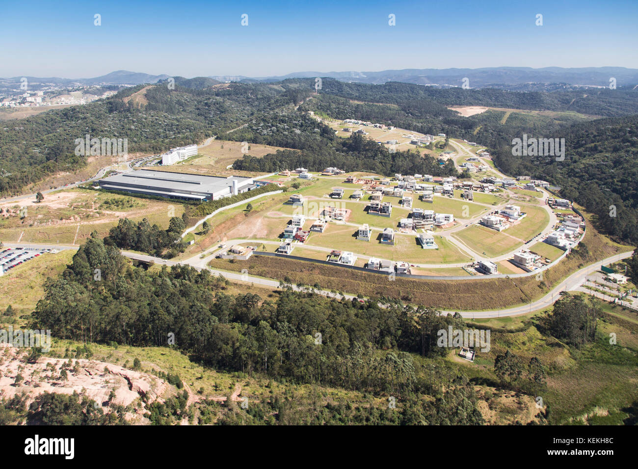 aerial view of Alphaville, sao paulo metropolitan region - Brazil Stock ...