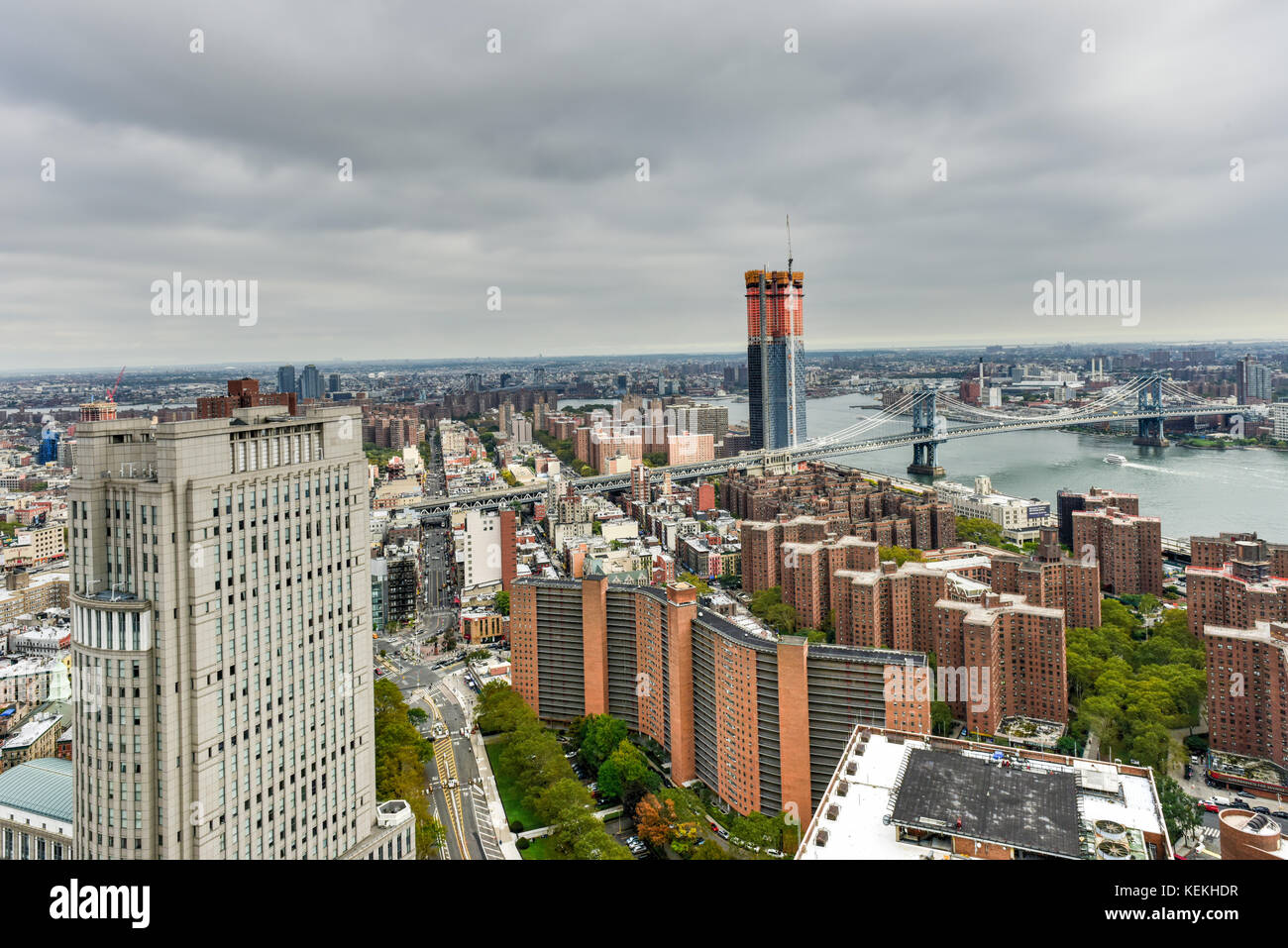 Aerial view of the New York City Skyline Stock Photo - Alamy